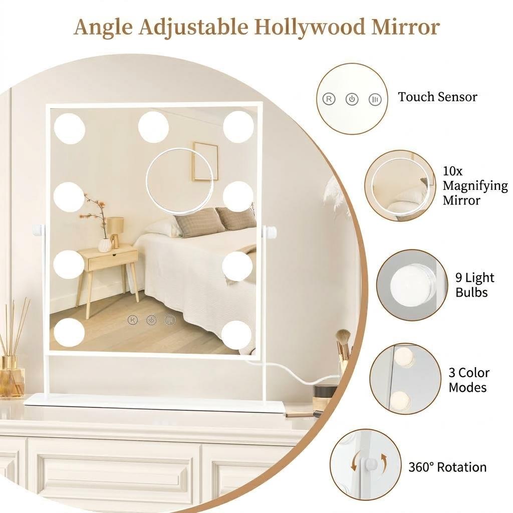 IdealHouse CEI-GVPVW1K10YU2 Makeup-Mirrors - View #4