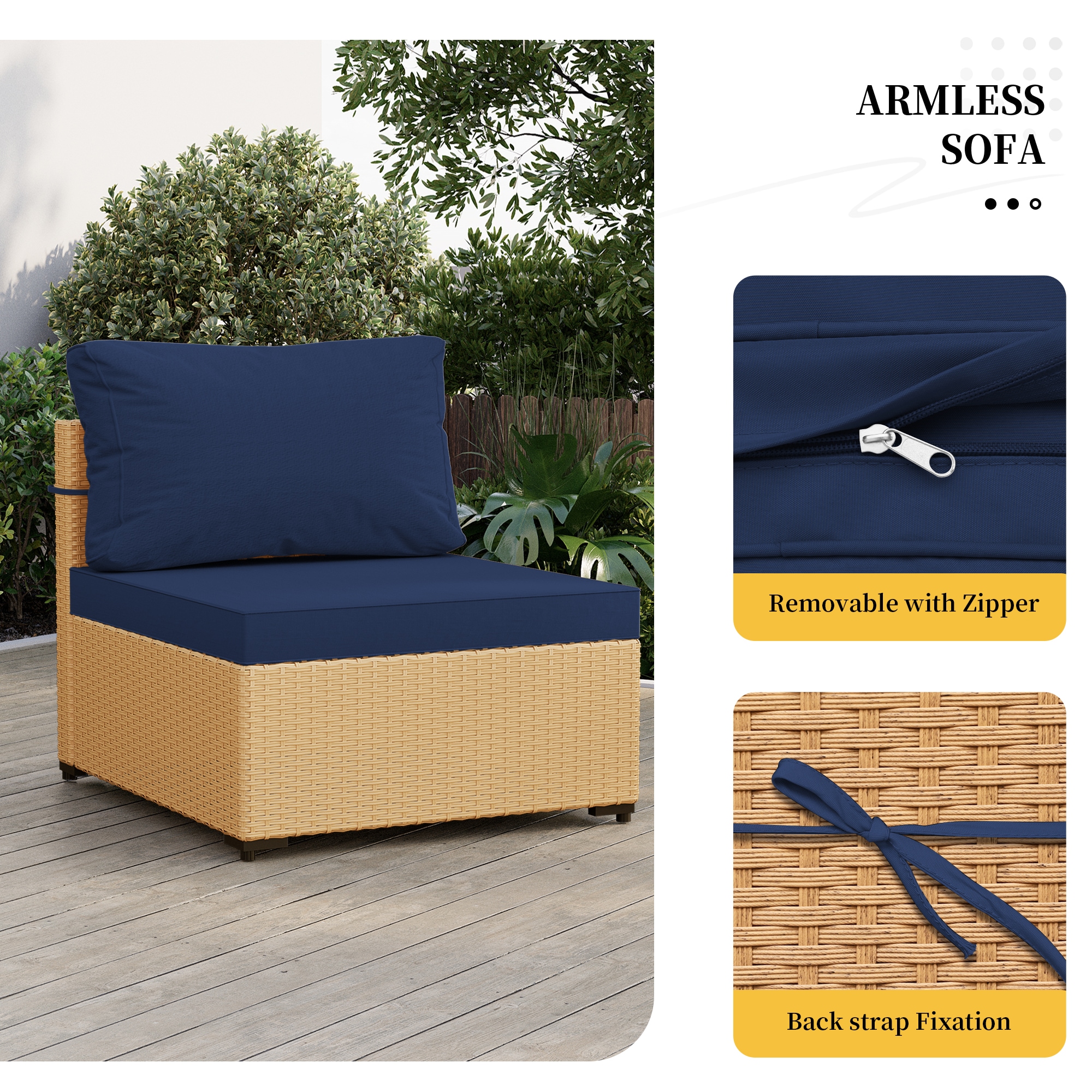 UPHA TBBE-AB2C-NAVYBLUE Patio-Conversation-Sets - View #4