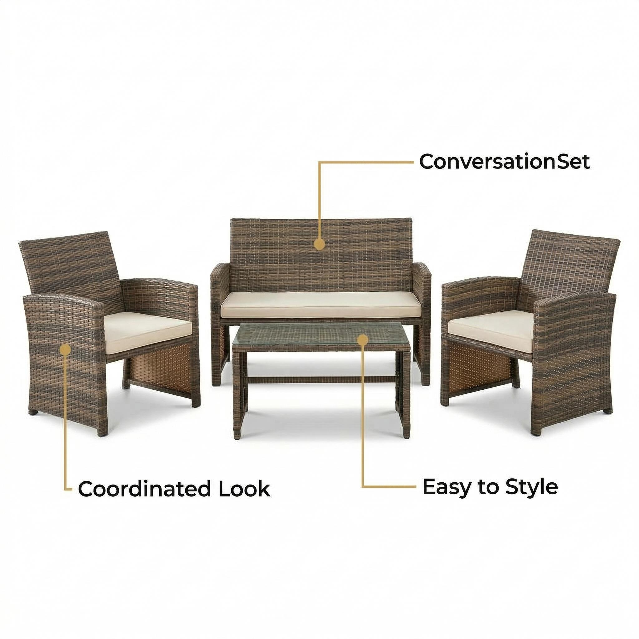 Garvee 261004LA0000072 Patio-Conversation-Sets - View #4