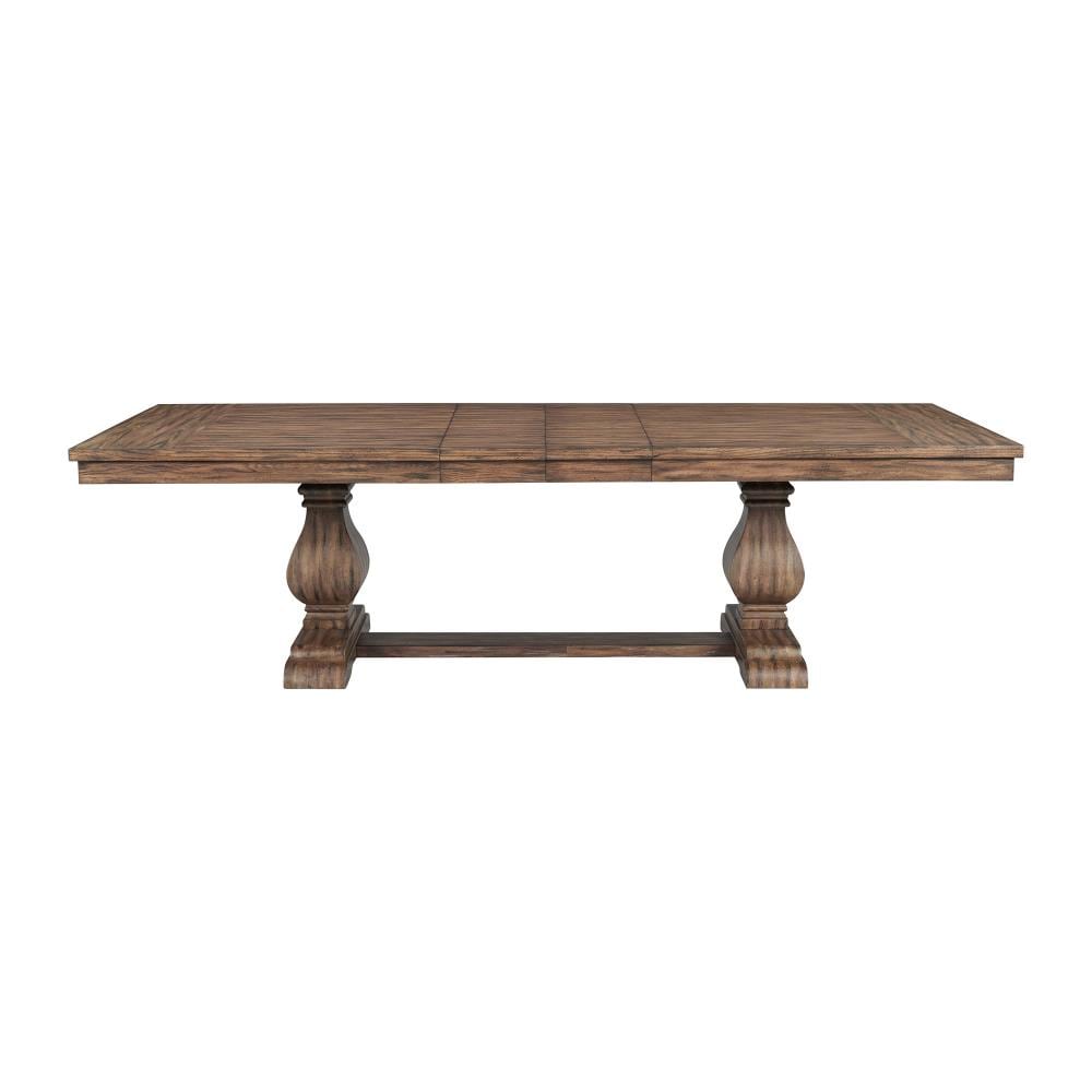 Picket House Furnishings Hayward Walnut Rustic Extending Dining Table ...