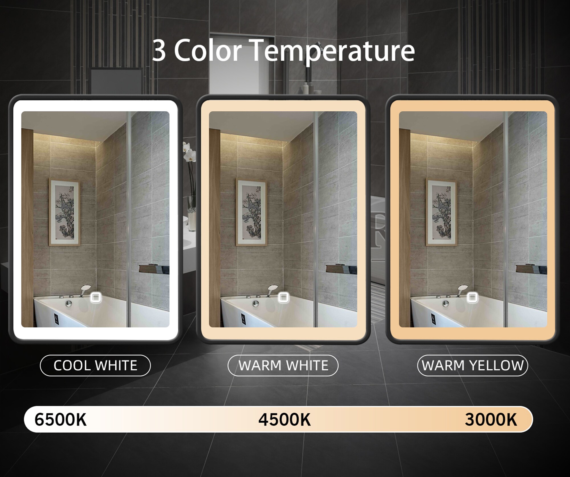 SINOFURN SYD530015BK Bathroom-Medicine-Cabinets - View #8