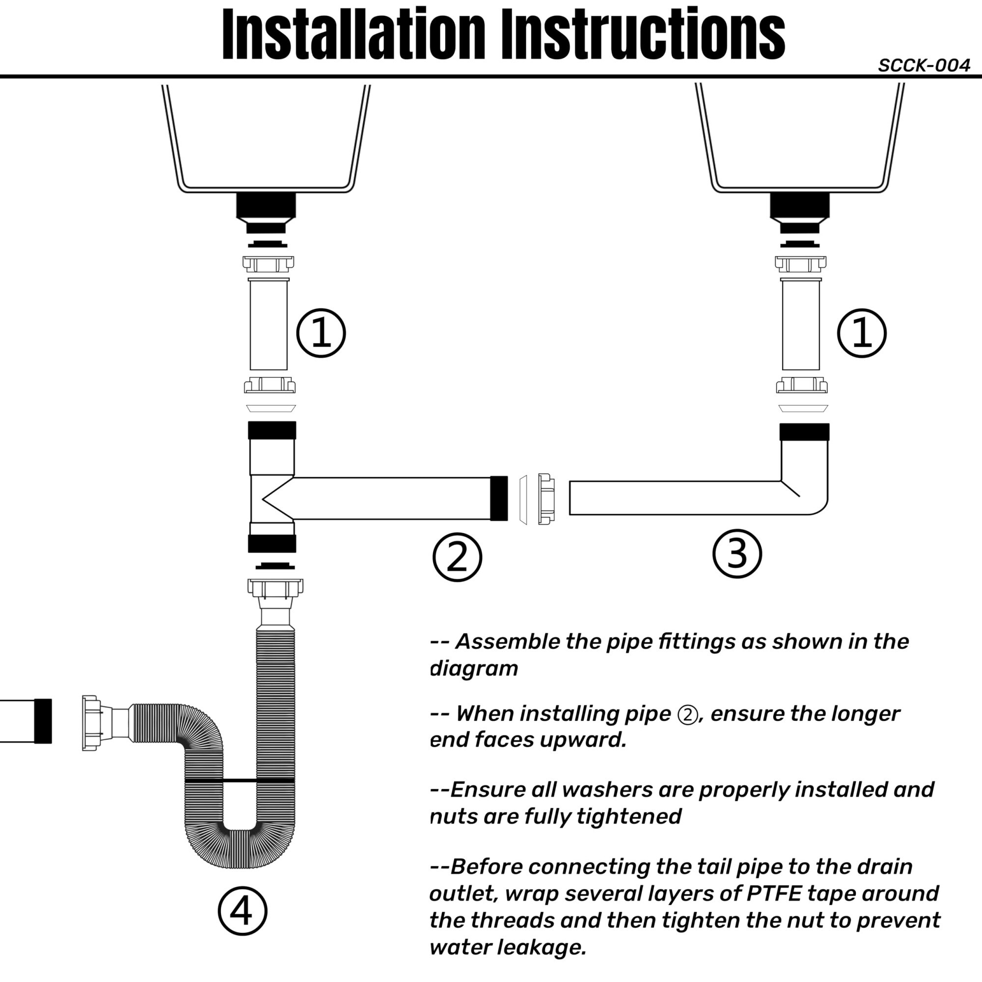 Wudkey L4-QG8P3W Popup-Drains-Accessories - View #6