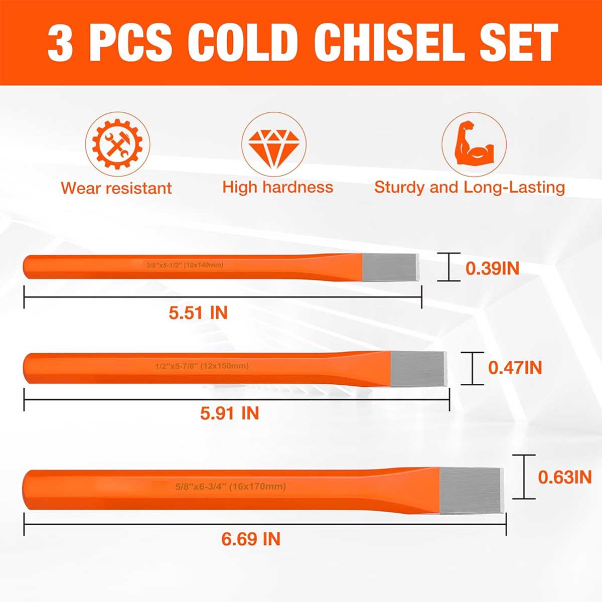 Aoibox LABCS21014 Chisel-Sets - View #3