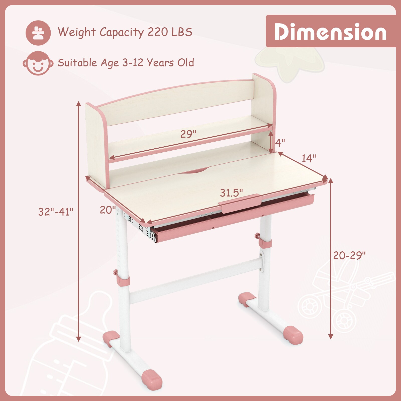 Slickblue D-CO-IP48201YH desks - View #4