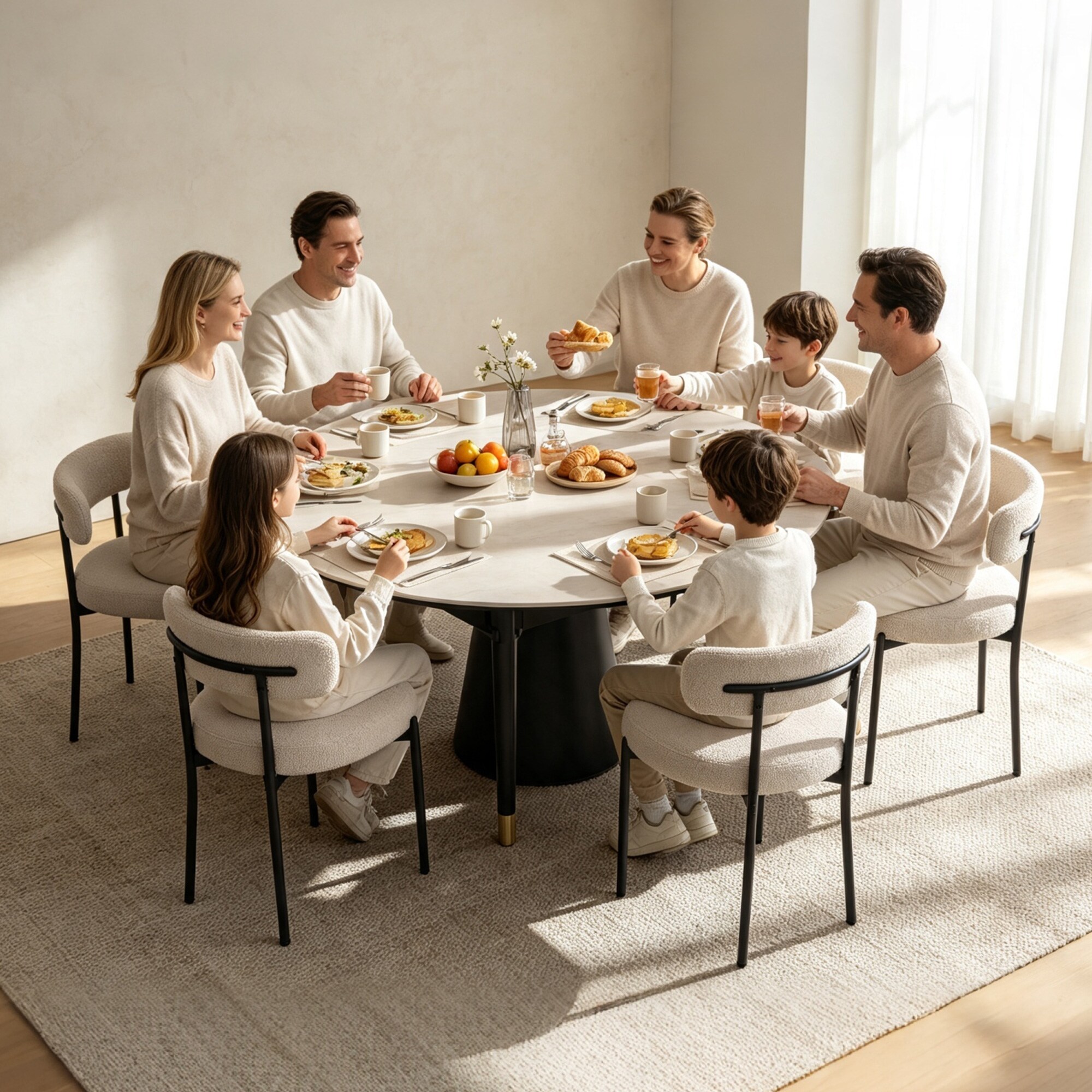 DYHOME SJ-RDC-GY-6 Dining-Chairs - View #4