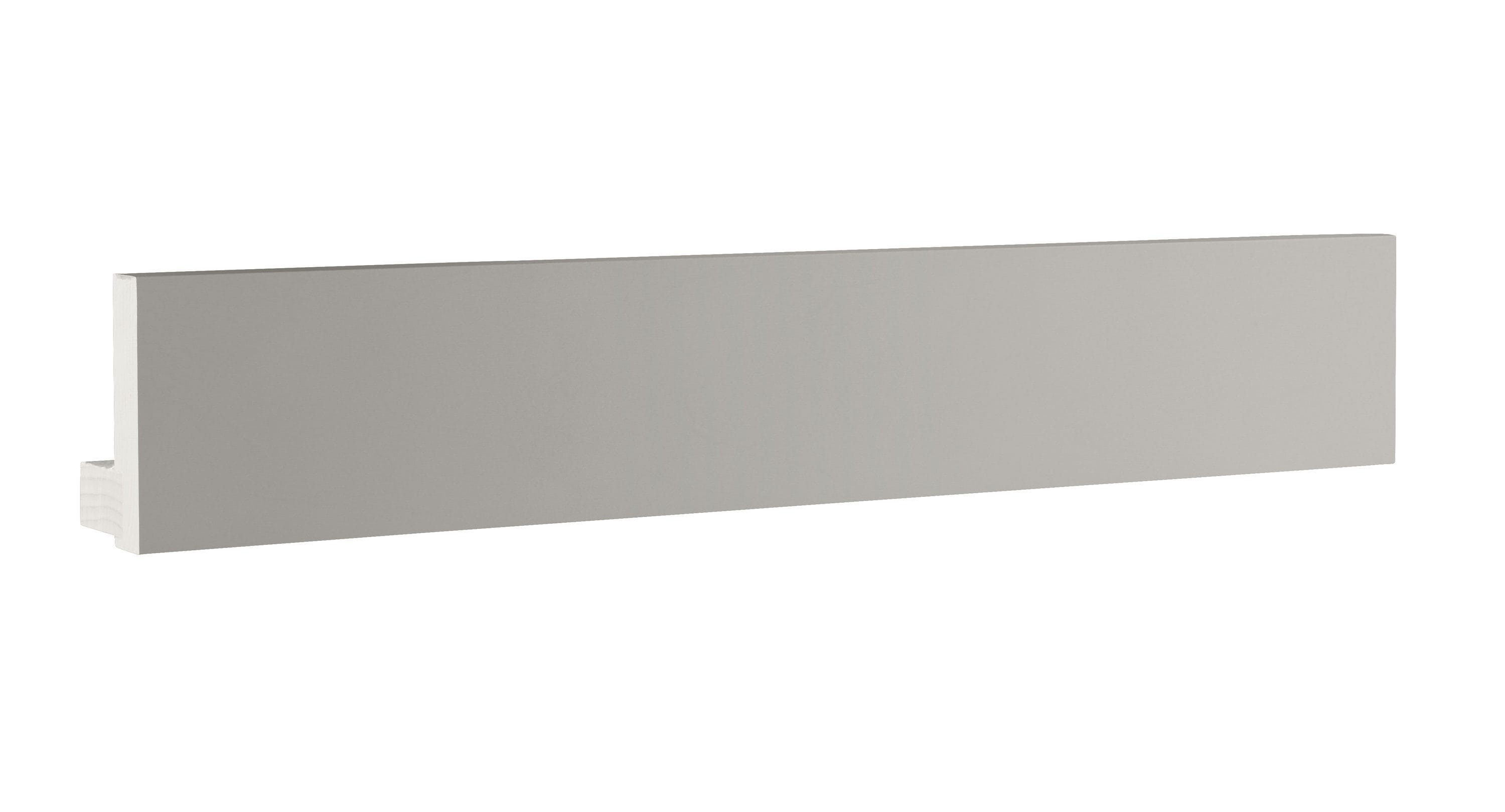 allen + roth 58405 Stonewall Square Edge Moulding 94-in W x 3-in H x 2-in D Stone Painted (Cabinet Starter Molding)