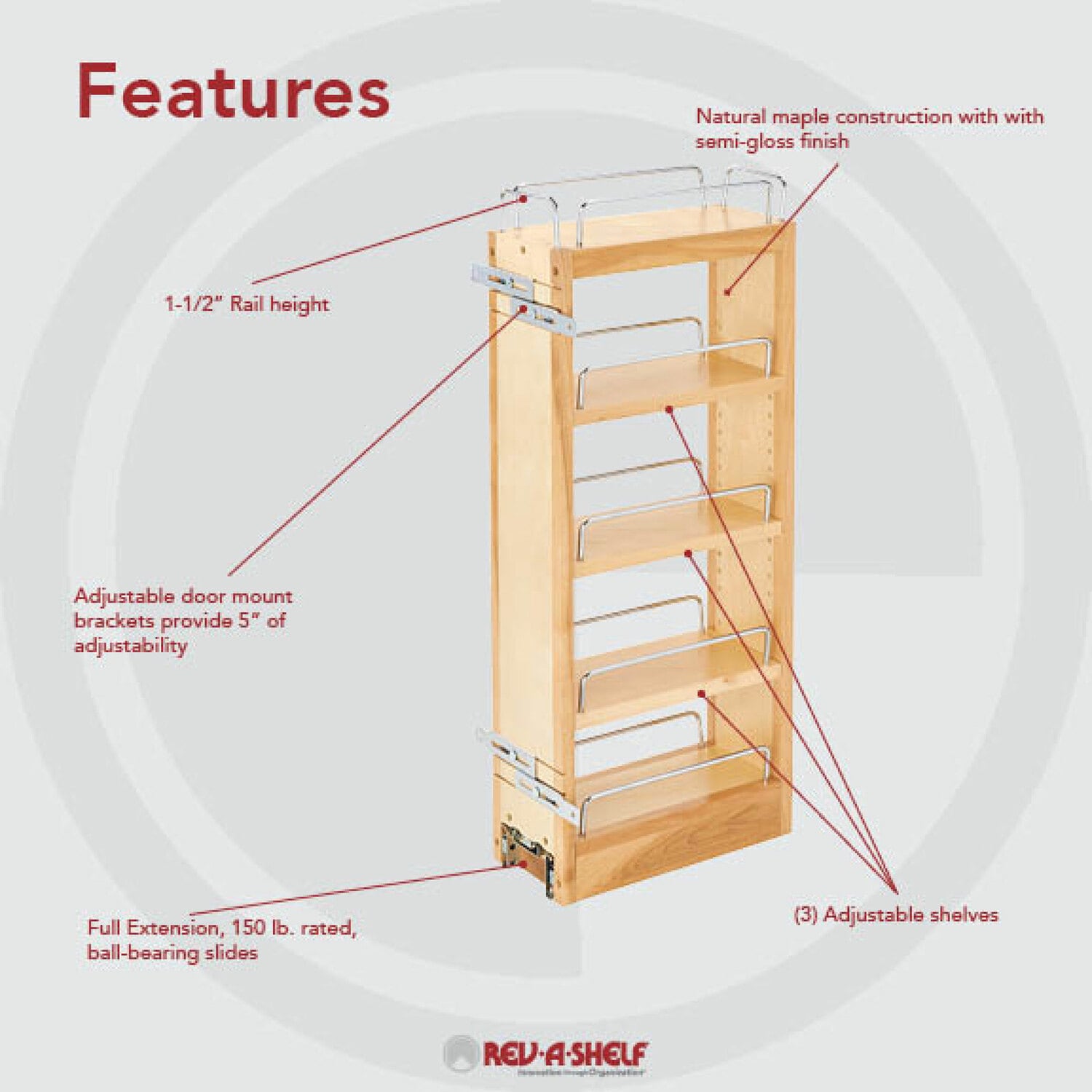 Rev-A-Shelf 152852 Pull-Out-Cabinet-Baskets - View #3