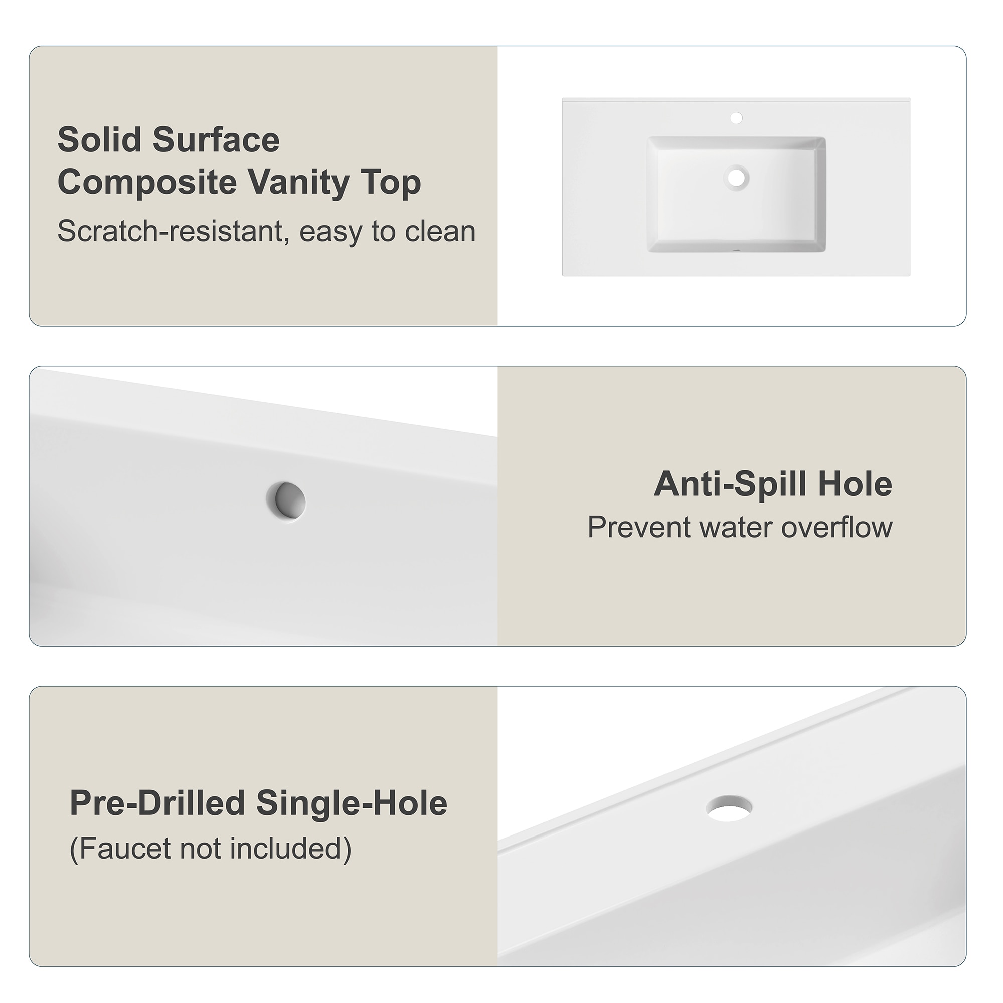 DELUXE LIVING V24033KD-36BK Bath-Vanity-Combo - View #9
