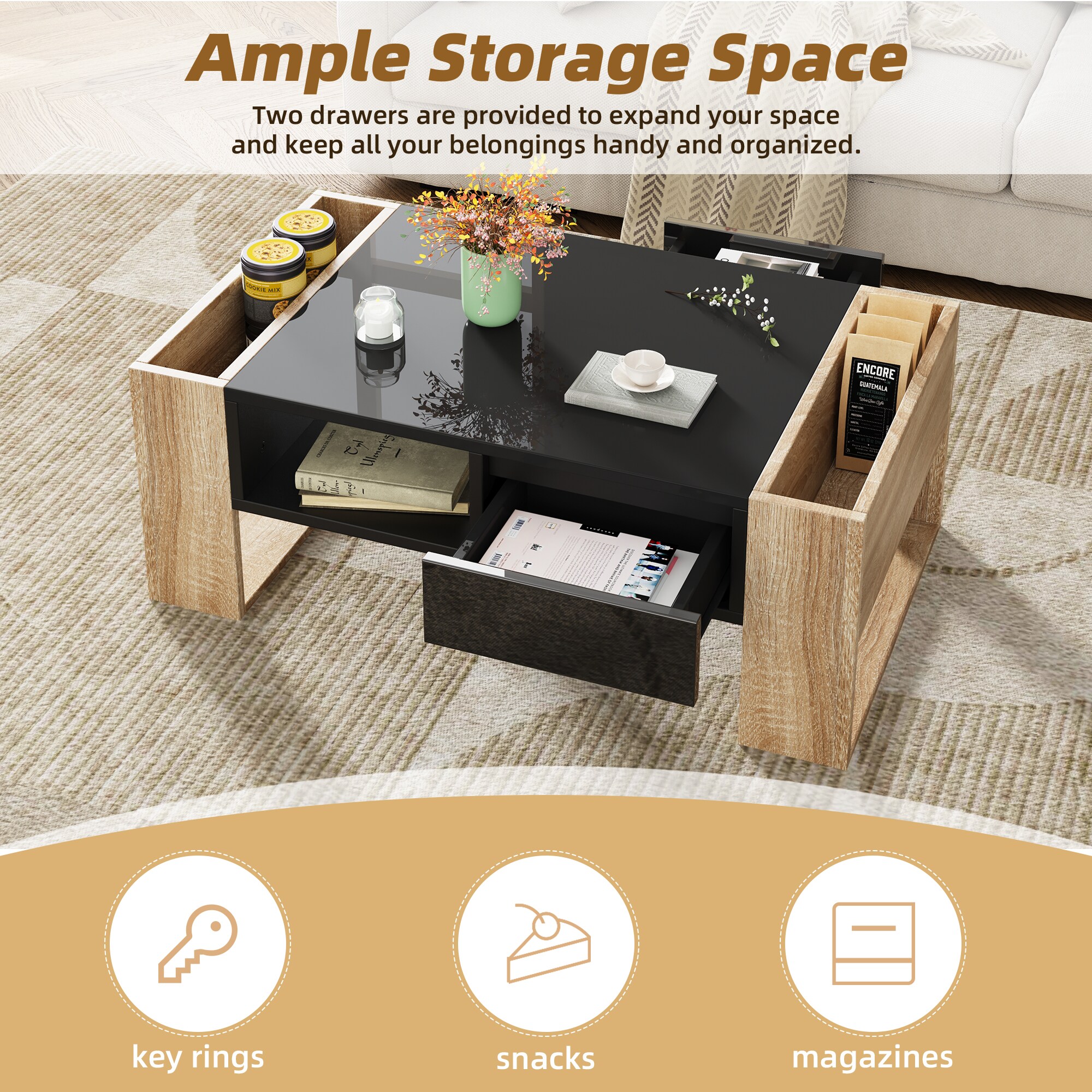 ModernLuxe N721P205792B Coffee-Tables - View #2