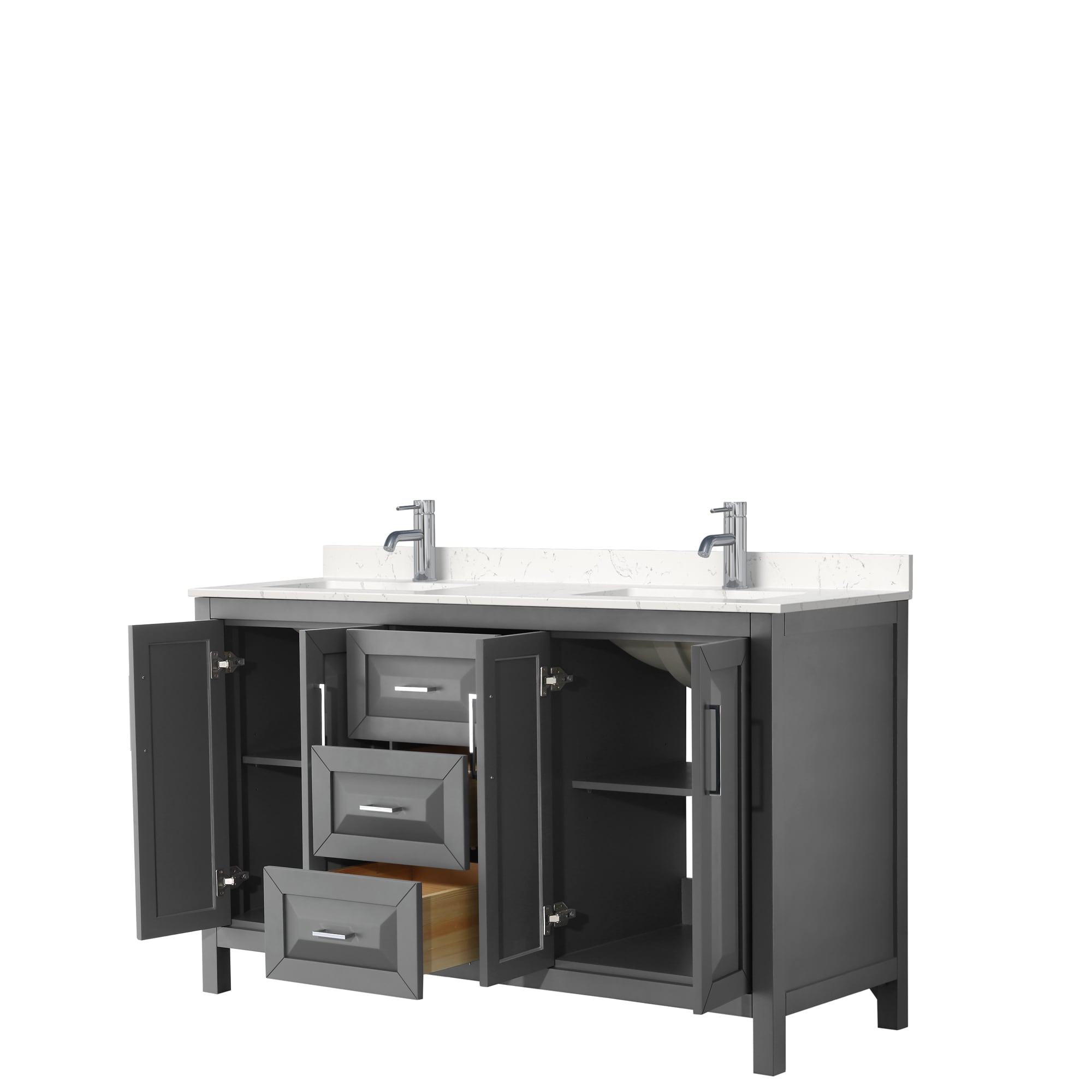 Wyndham Collection WCV252560DKGC2UNSMXX Bath-Vanity-Combo - View #2