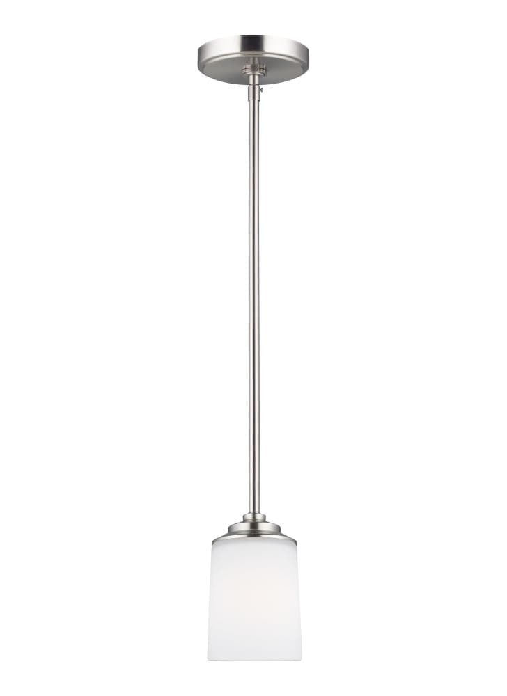 Generation Lighting Kemal Brushed Nickel Transitional Etched Glass ...