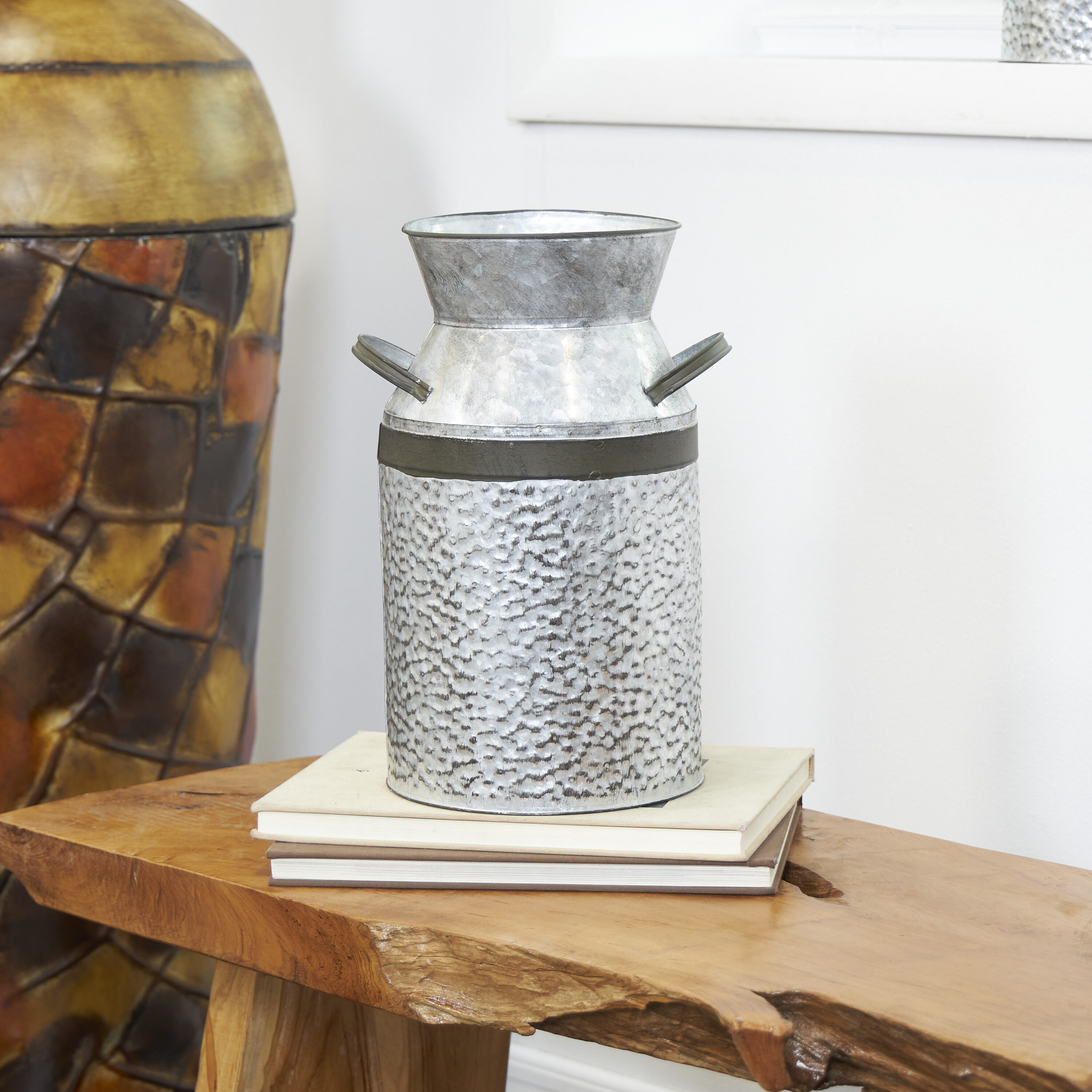 Grayson Lane 93993 Gray Tin Farmhouse Decorative jar