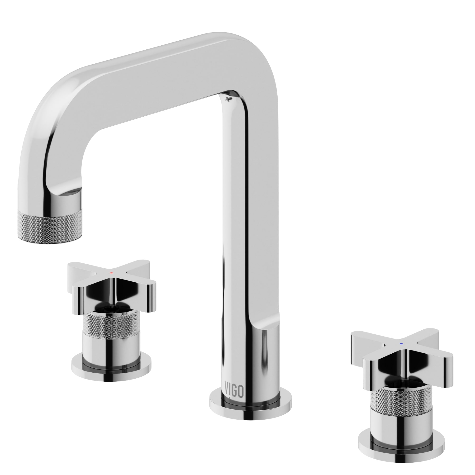 VIGO VG01302CH Wythe Chrome Widespread 2-handle WaterSense High-arc Commercial/Residential Handle Bathroom Sink Faucet