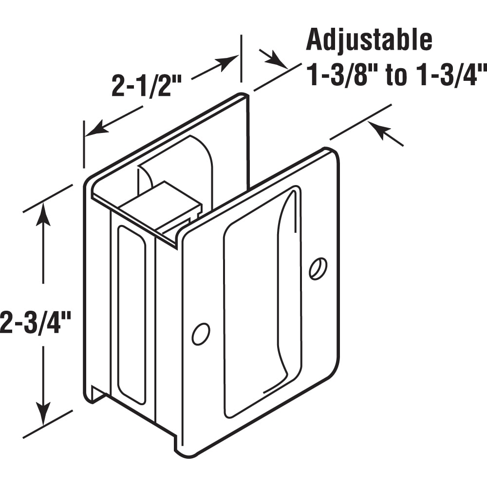 Prime-Line N 7080 Pocket-Door-Pulls - View #2