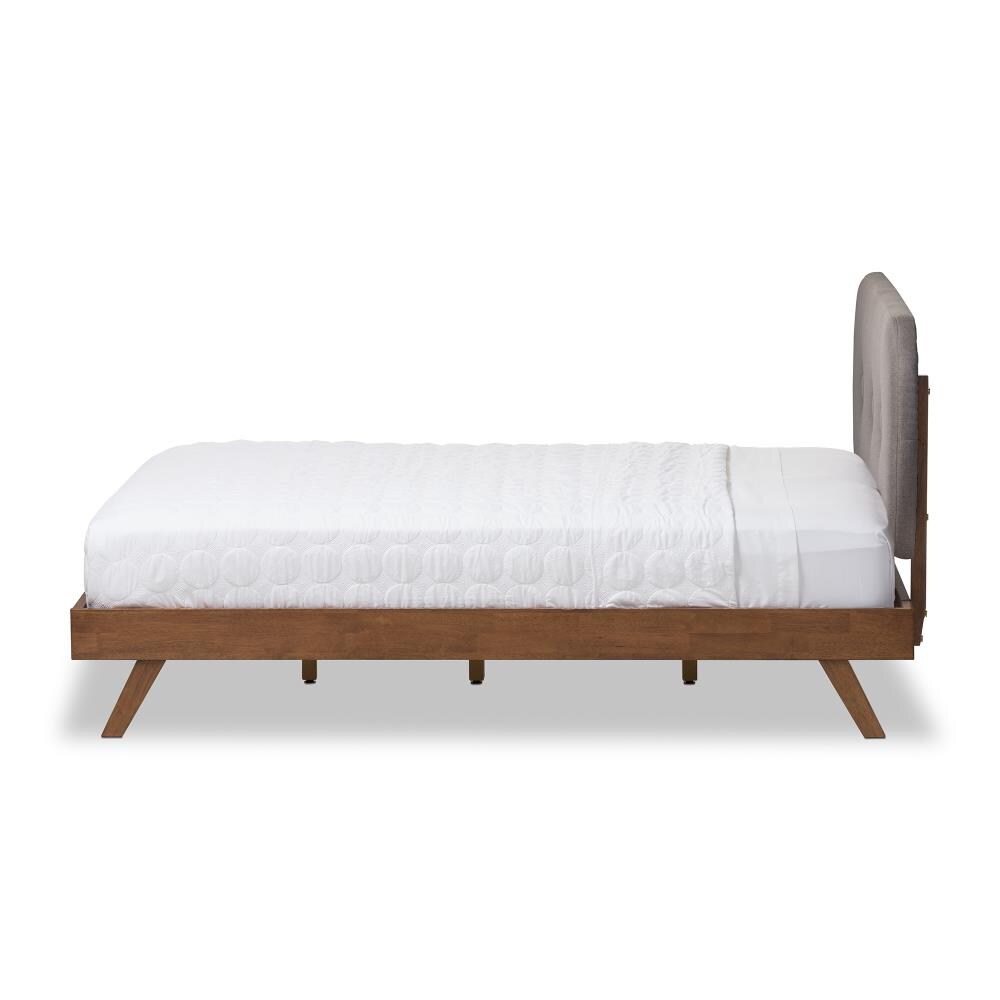 Baxton Studio Penelope Gray Full Composite Upholstered Bed in the