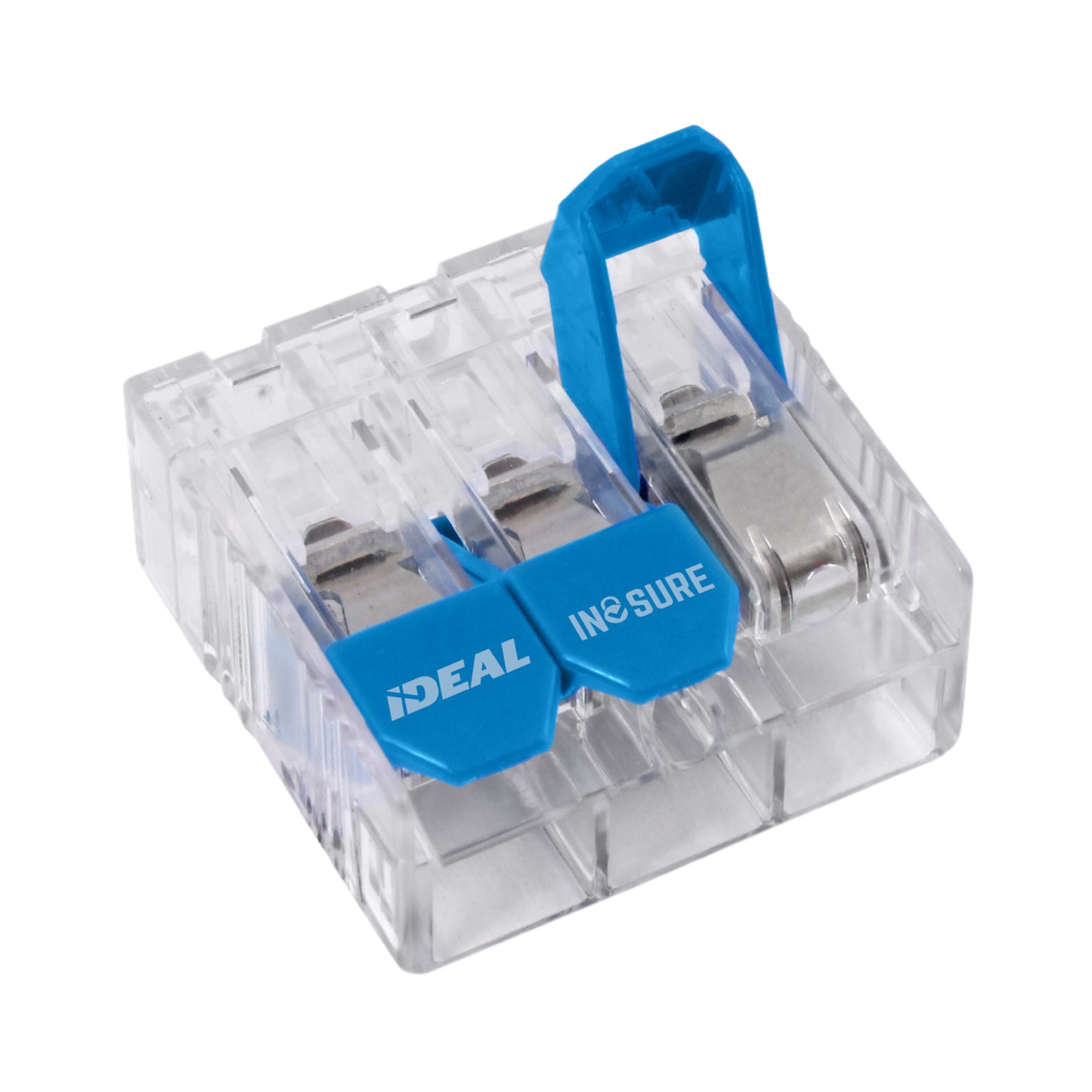 IDEAL 30-16L33 Lever Wire Connectors 3 Clear/Blue ( 1000 -Pack )