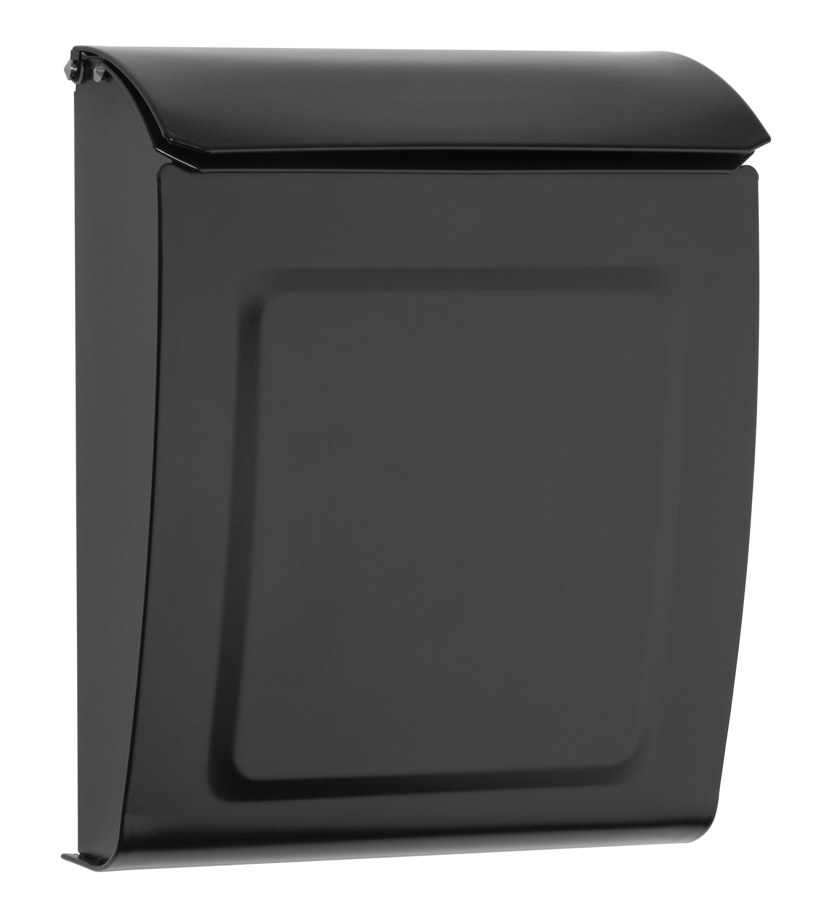 Architectural Mailboxes 2594B-10 Aspen Locking Metal Small Mailbox Black