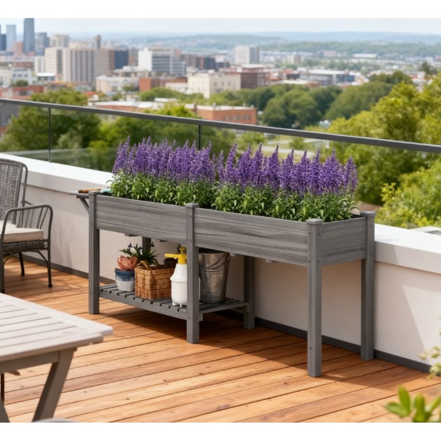 SunJet Storage 81.5 x 23.2 x 30.7 in Garden Pots and Planters for ...