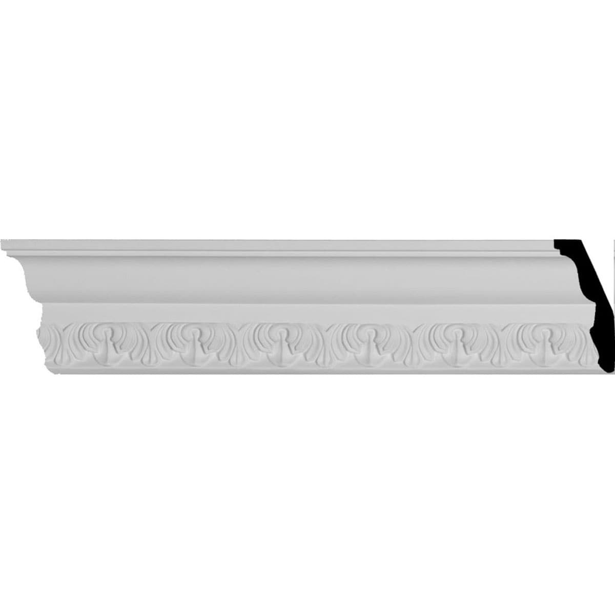 94.5" White Primed Polyurethane Crown Moulding