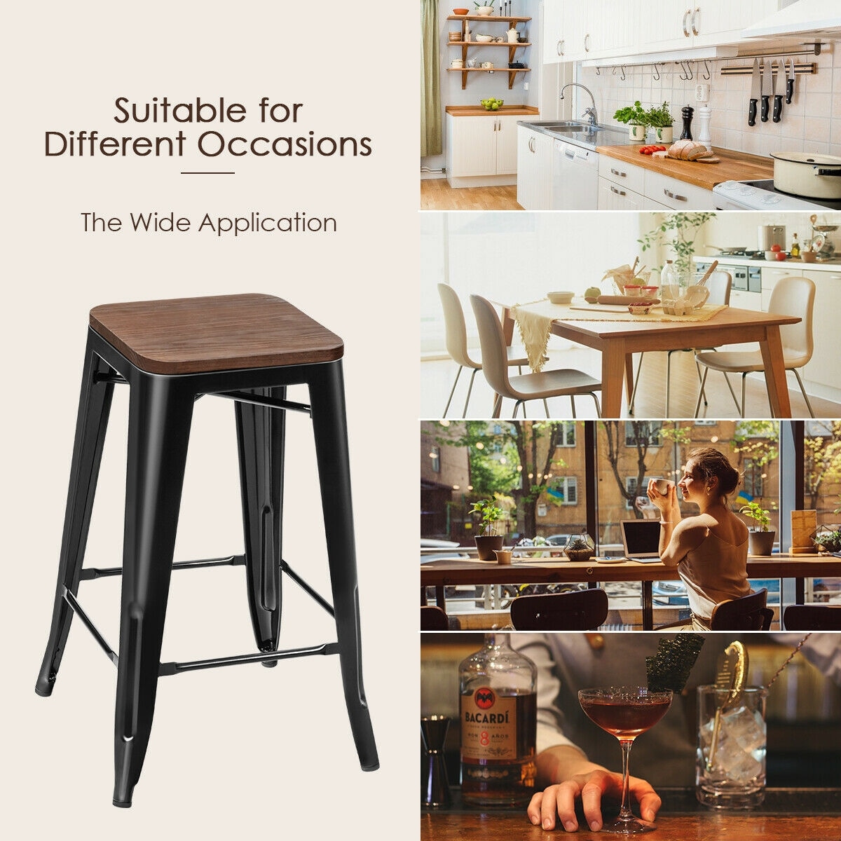 CASAINC WF-HW66692BK-2-LA stools - View #5