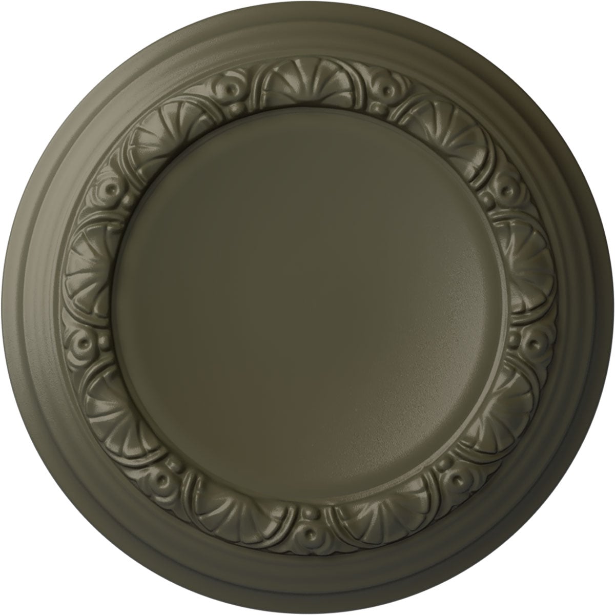 Ekena Millwork CM12CAWHF Carlsbad 12.5-in W x 12.5-in L Painted Witch Hazel Polyurethane Whole Ceiling Medallion