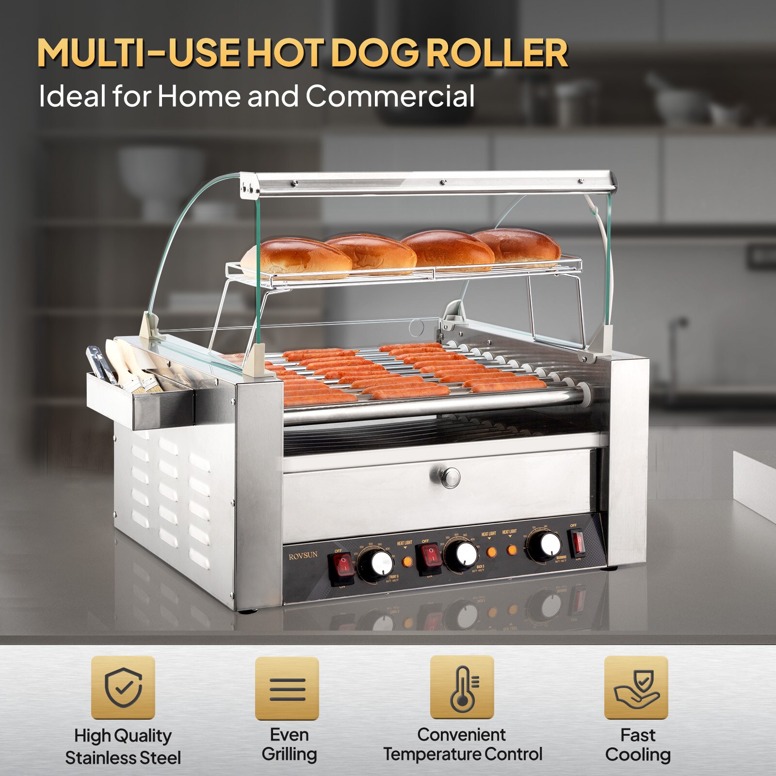ROVSUN LS-G46000438 Hot-Dog-Cookers - View #2