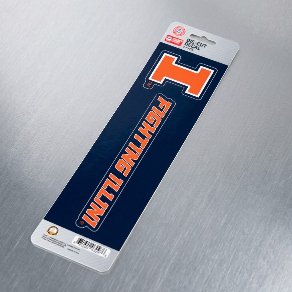 Logo Brands University of Illinois Team Slogan Decal in the Exterior ...