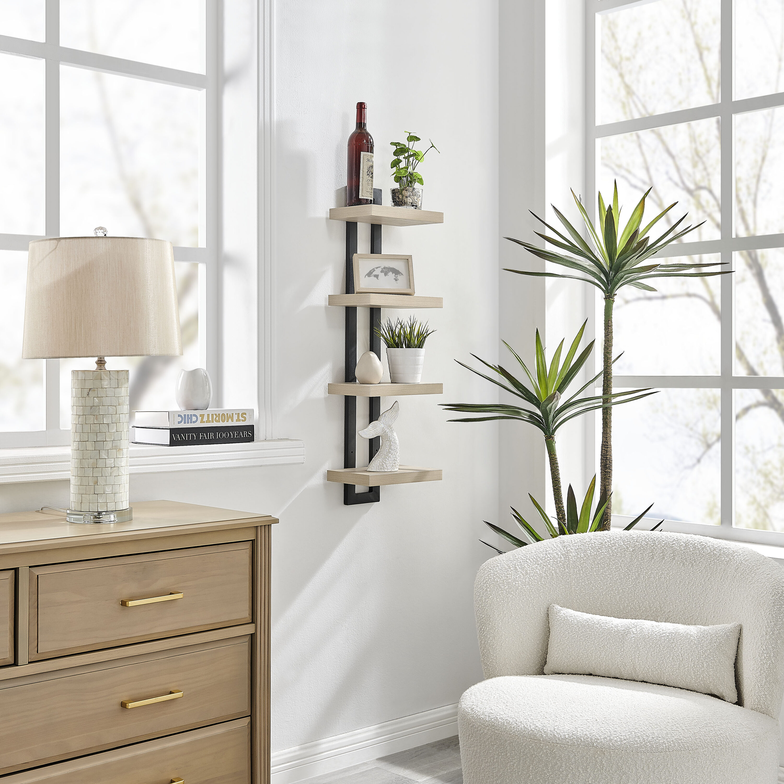 Danya B. GH2220BH Wall-Mounted-Shelving - View #10