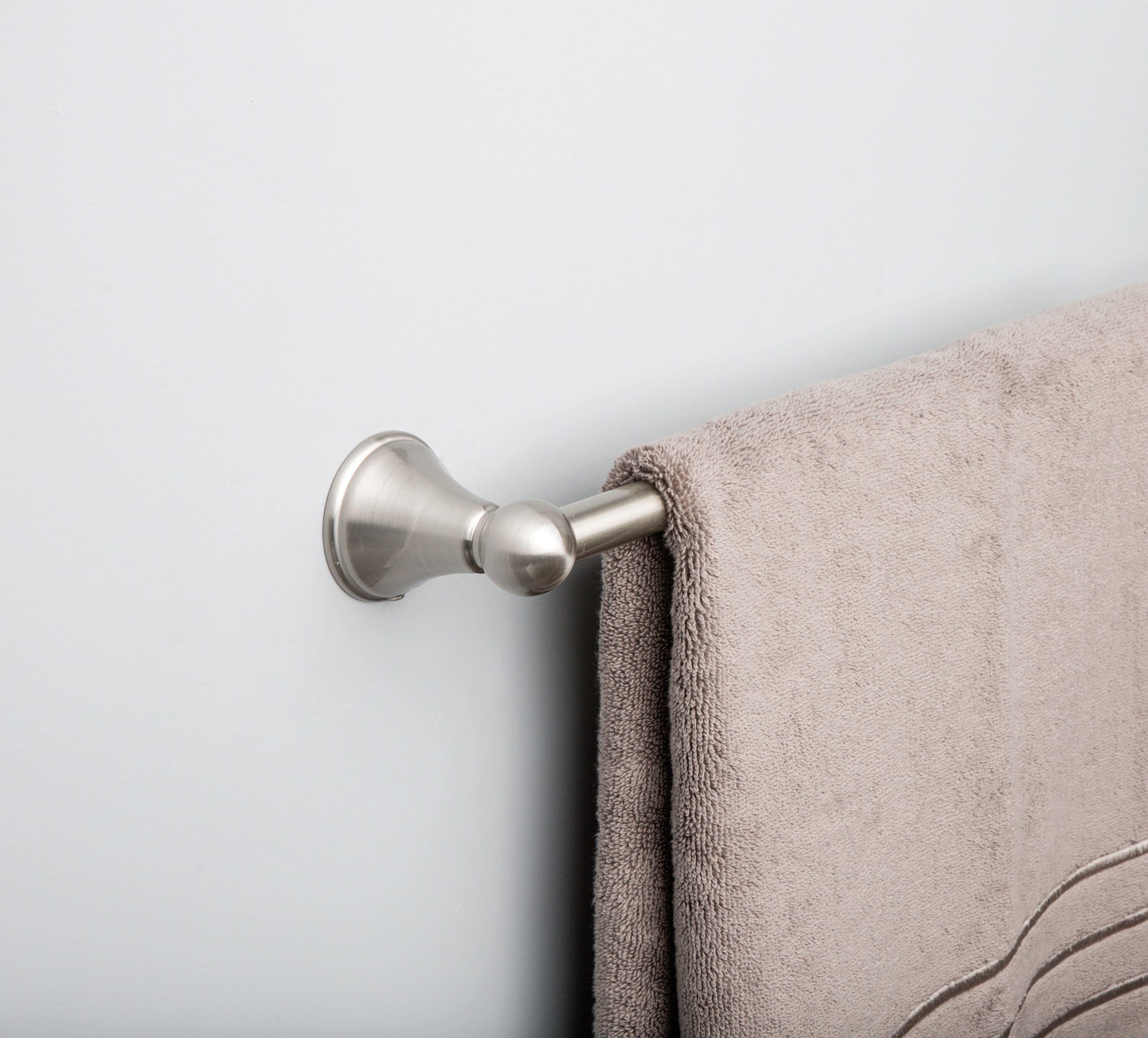 Style Selections Jakob Brushed Nickel Wall Mount Single Post