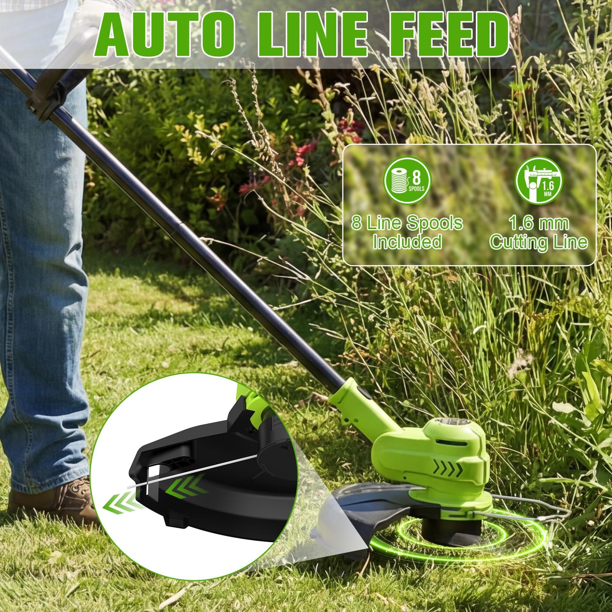 Numhew NHBEN408964 Cordless-String-Trimmers - View #5