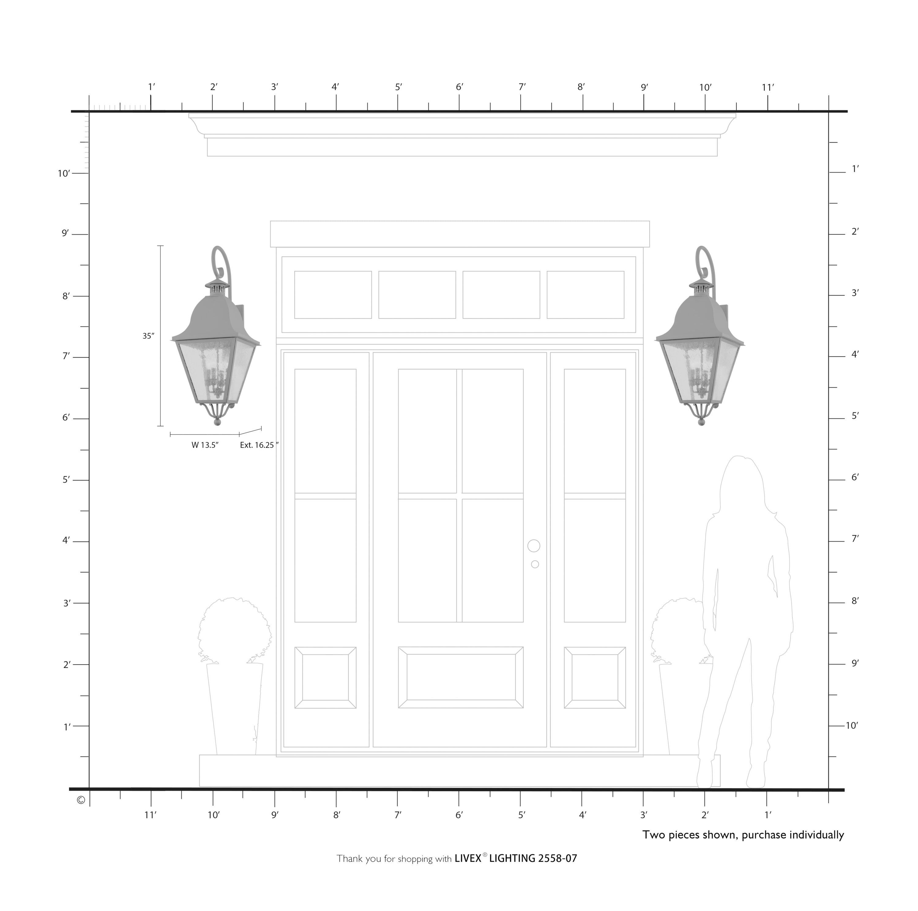Livex Lighting 2558-07 Outdoor-Wall-Lighting - View #8
