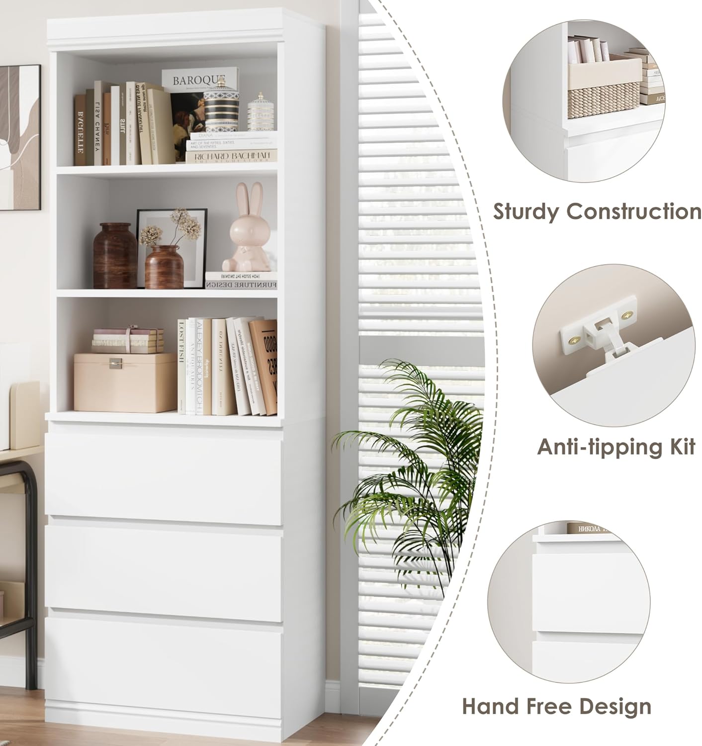 Qeetex LHF-SJ-PHO-16KT10JQ bookcases - View #2