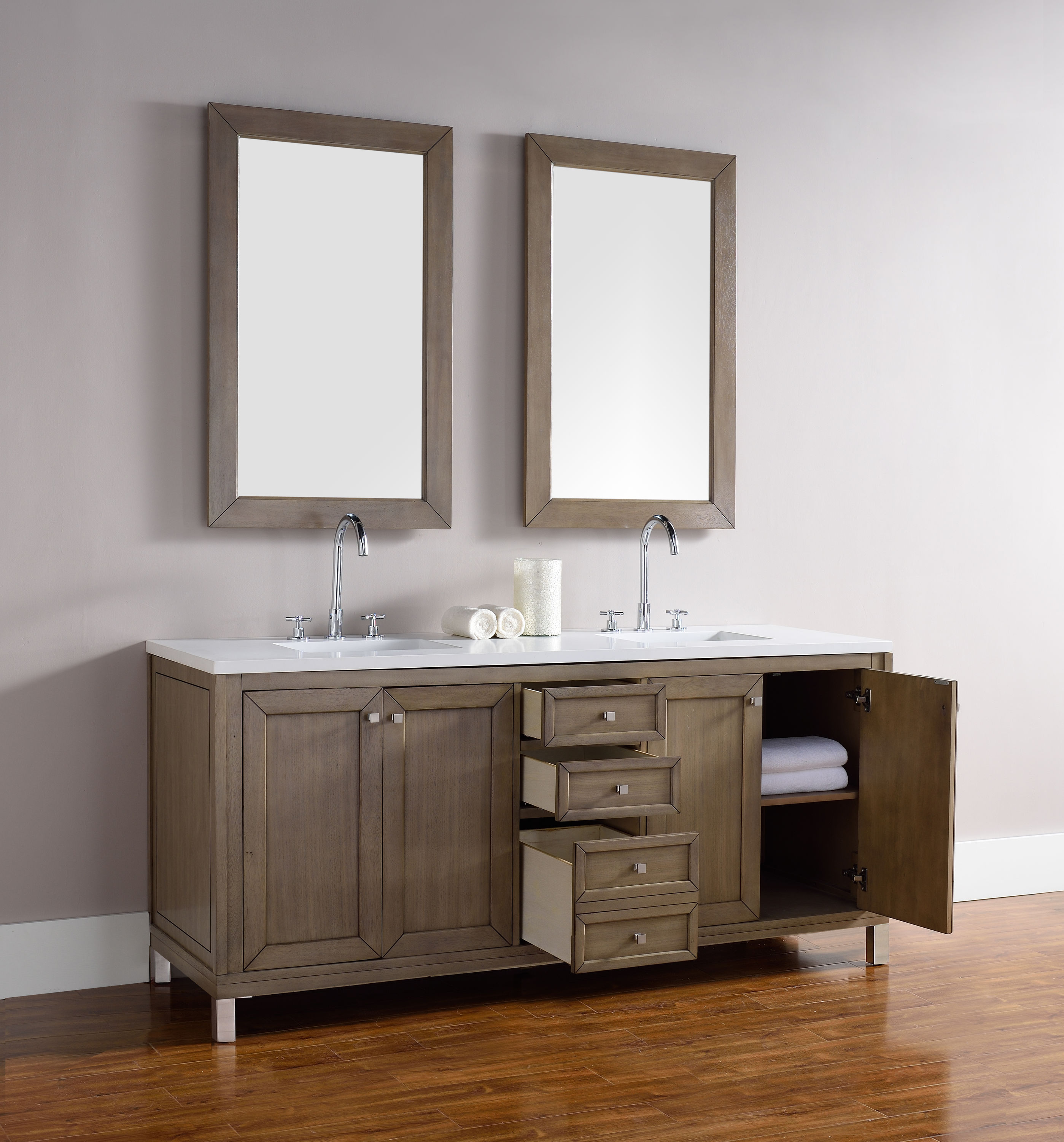 1930s Laboratory Stainless Steel Double Vanity