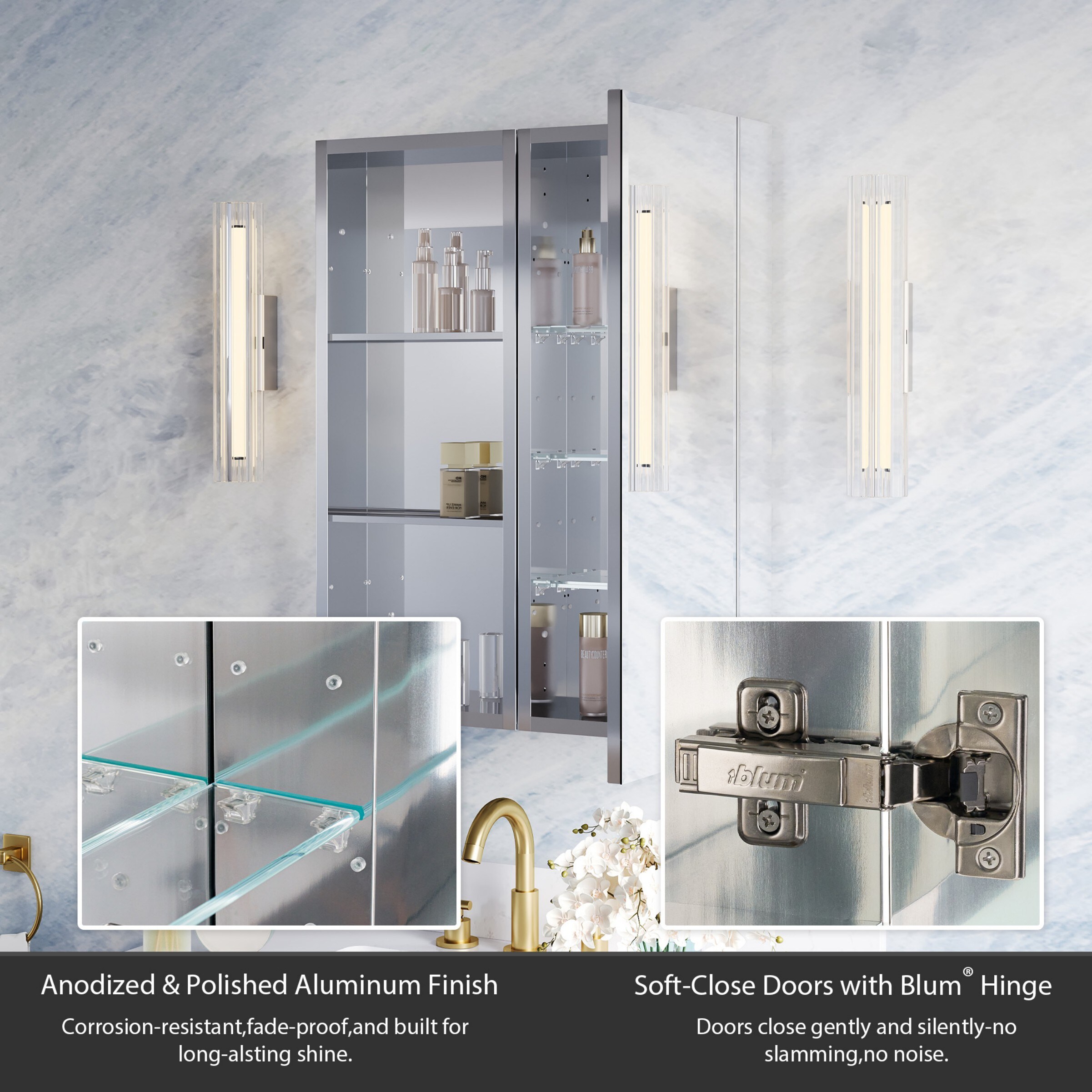 WELLFOR B12R1230MC Bathroom-Wall-Cabinets - View #9