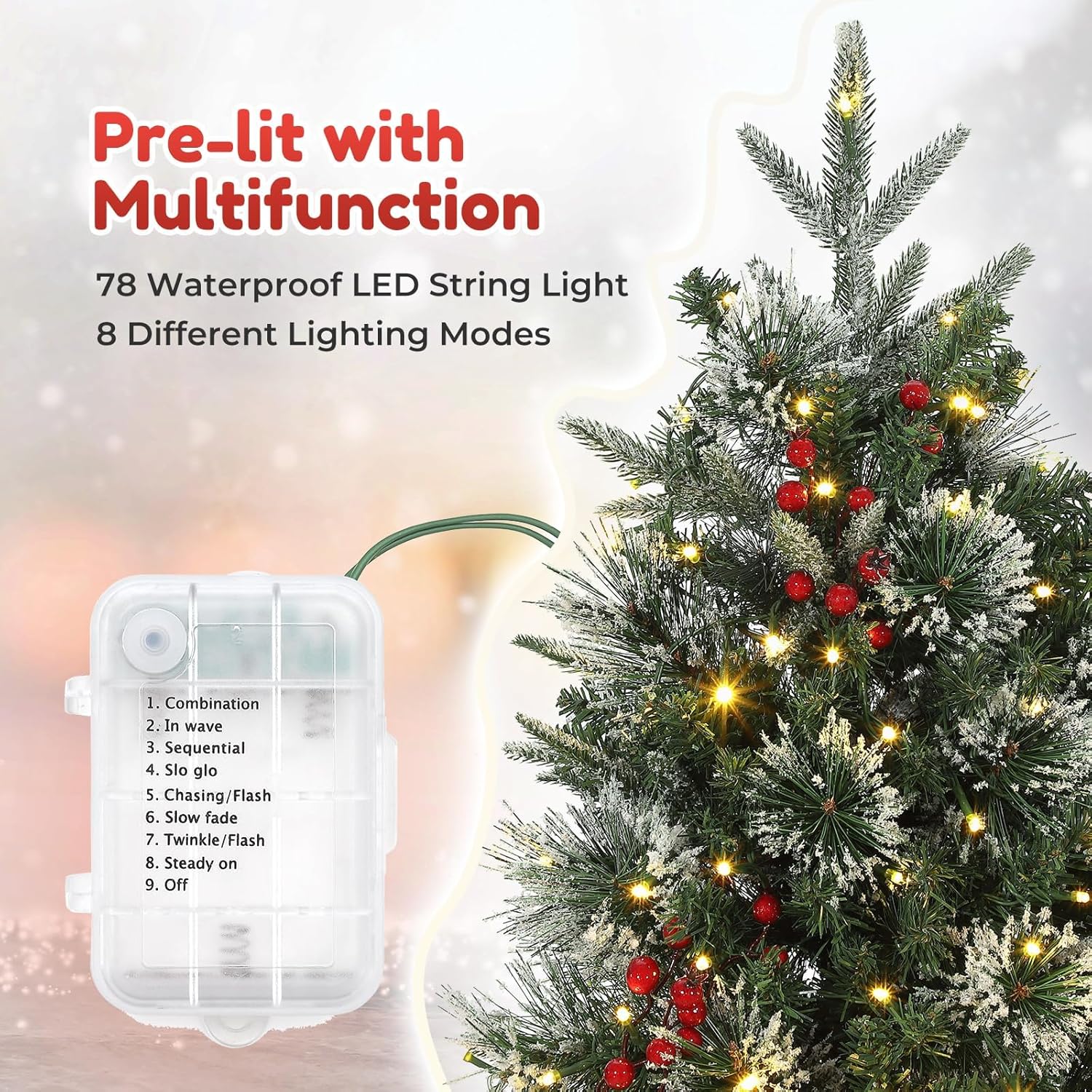 Qeetex LHF-SDS-QOP65055 Artificial-Christmas-Trees - View #4