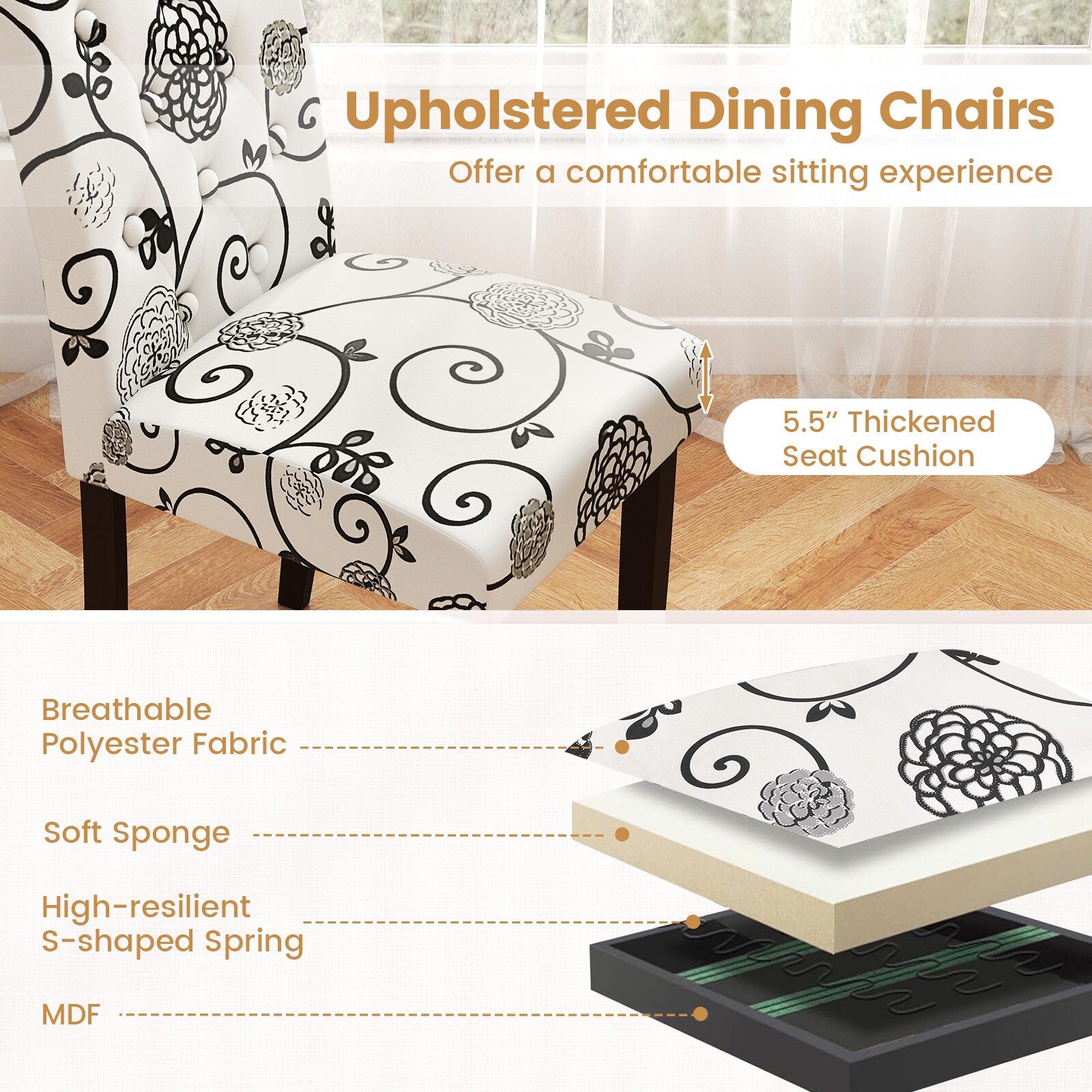 SUGIFT LW018SUGHY462 Dining-Chairs - View #4