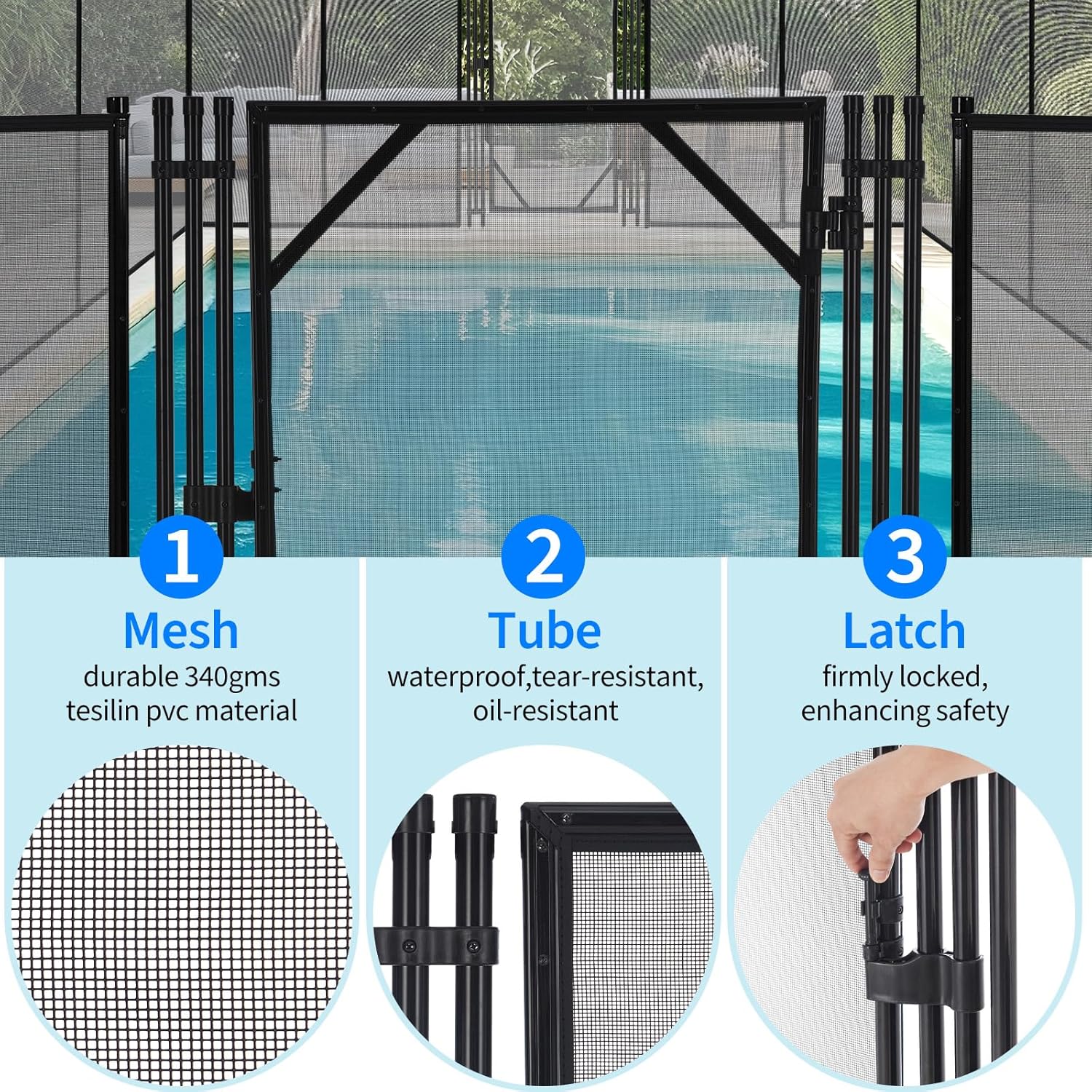 GAOMON LSPPJOK-O78ACE0JTX Pool-Safety-Barrier-Gates - View #5