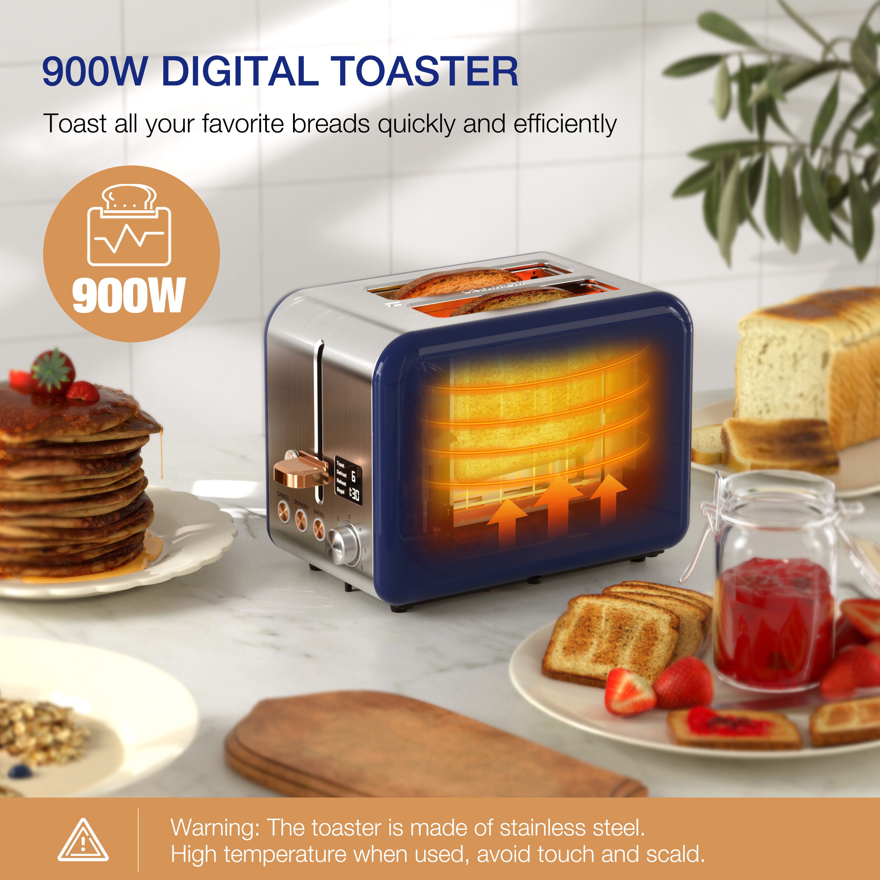 JOY Kitchen JTO2NBM090 toasters - View #6