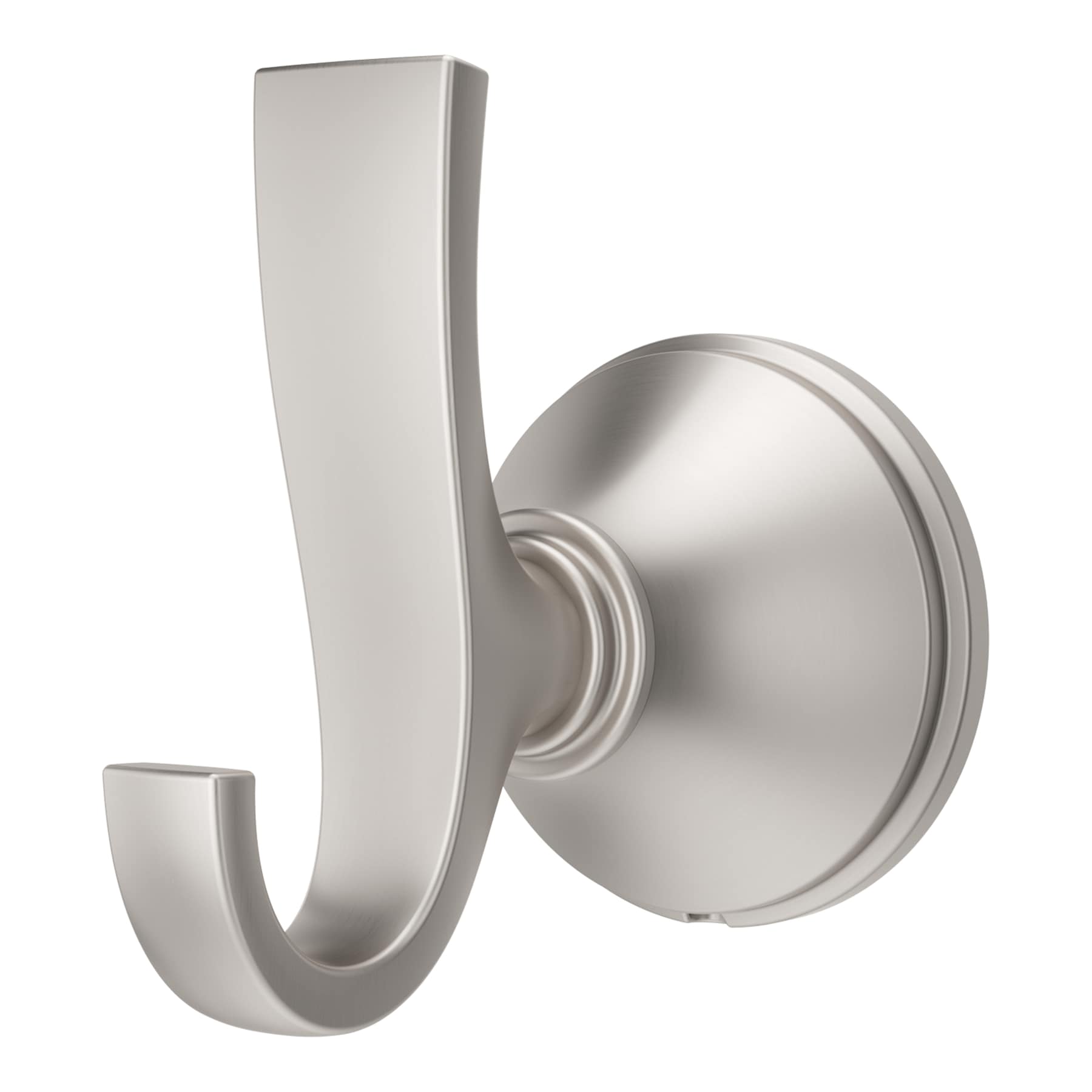 Delta Windemere Brushed Nickel Double-Hook Wall Mount Towel Hook in the Towel  Hooks department at