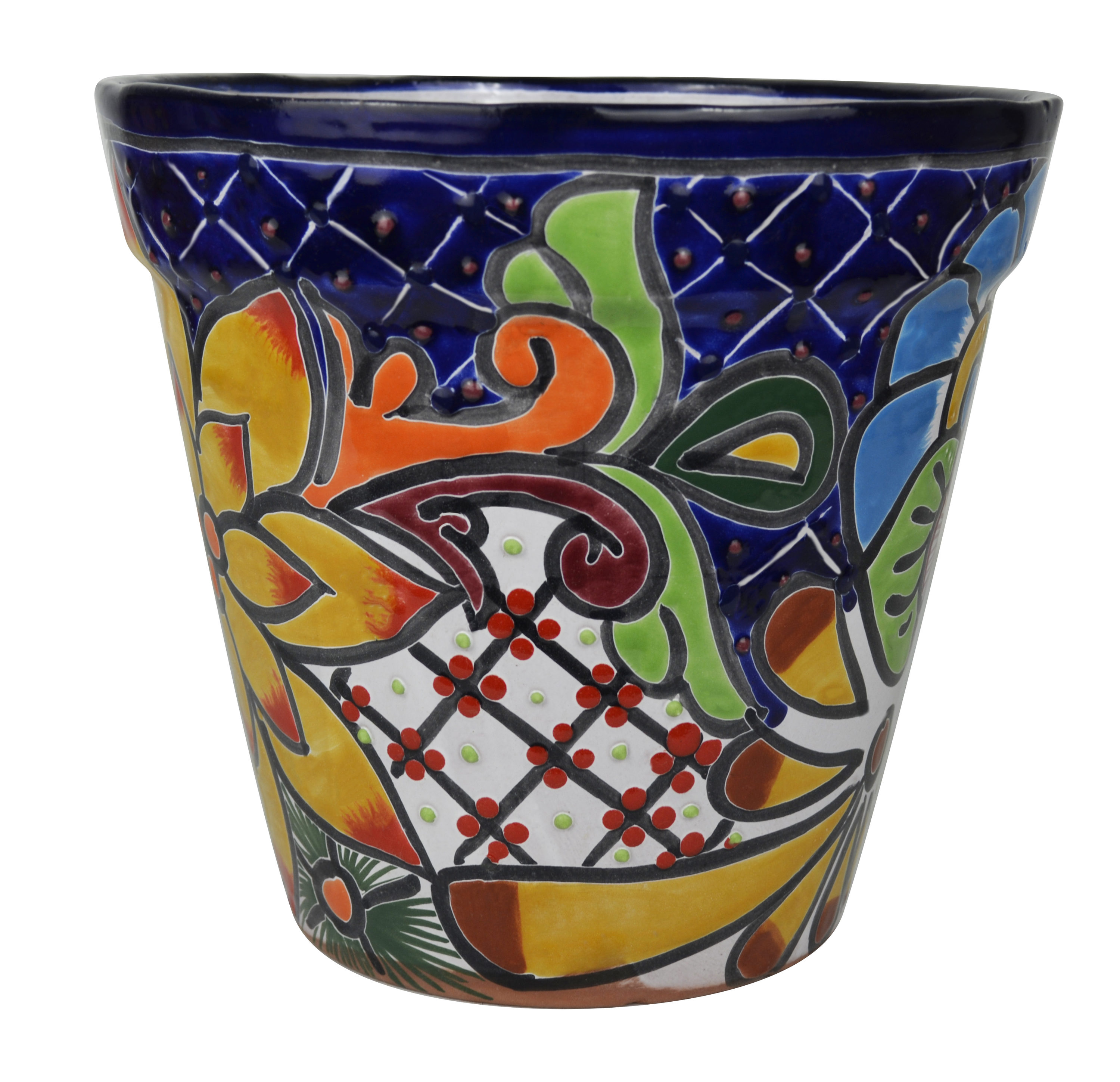 Style Selections KEN-200-M4 Cone 10-in W x 10-in H Multiple Colors/Finishes Clay Indoor/Outdoor Planter