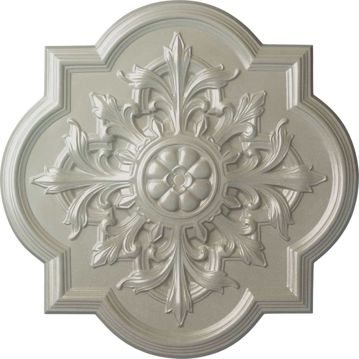 Ekena Millwork CM34BOFCS Bonetti 31.25-in W x 31.25-in L Painted Flash Copper Polyurethane Whole Ceiling Medallion