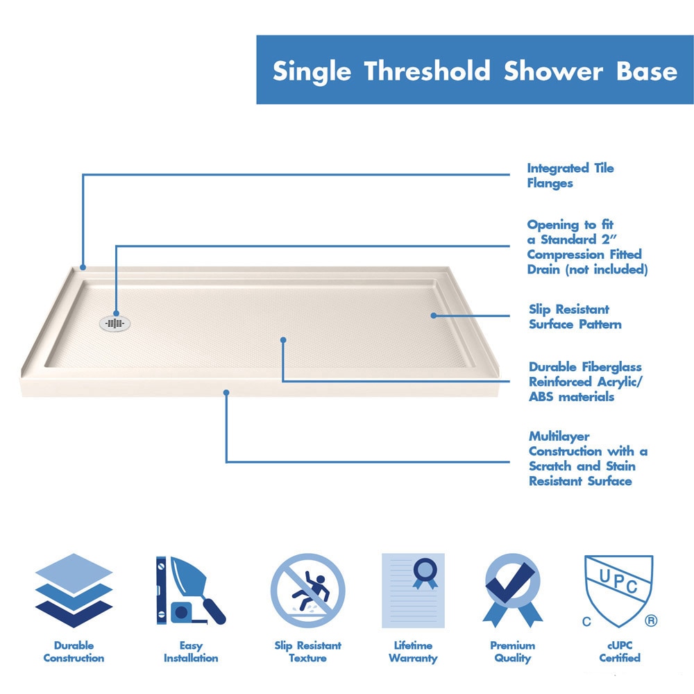 Charisma Frameless Clear Glass Sliding Shower Kit with Brushed Nickel Hardware