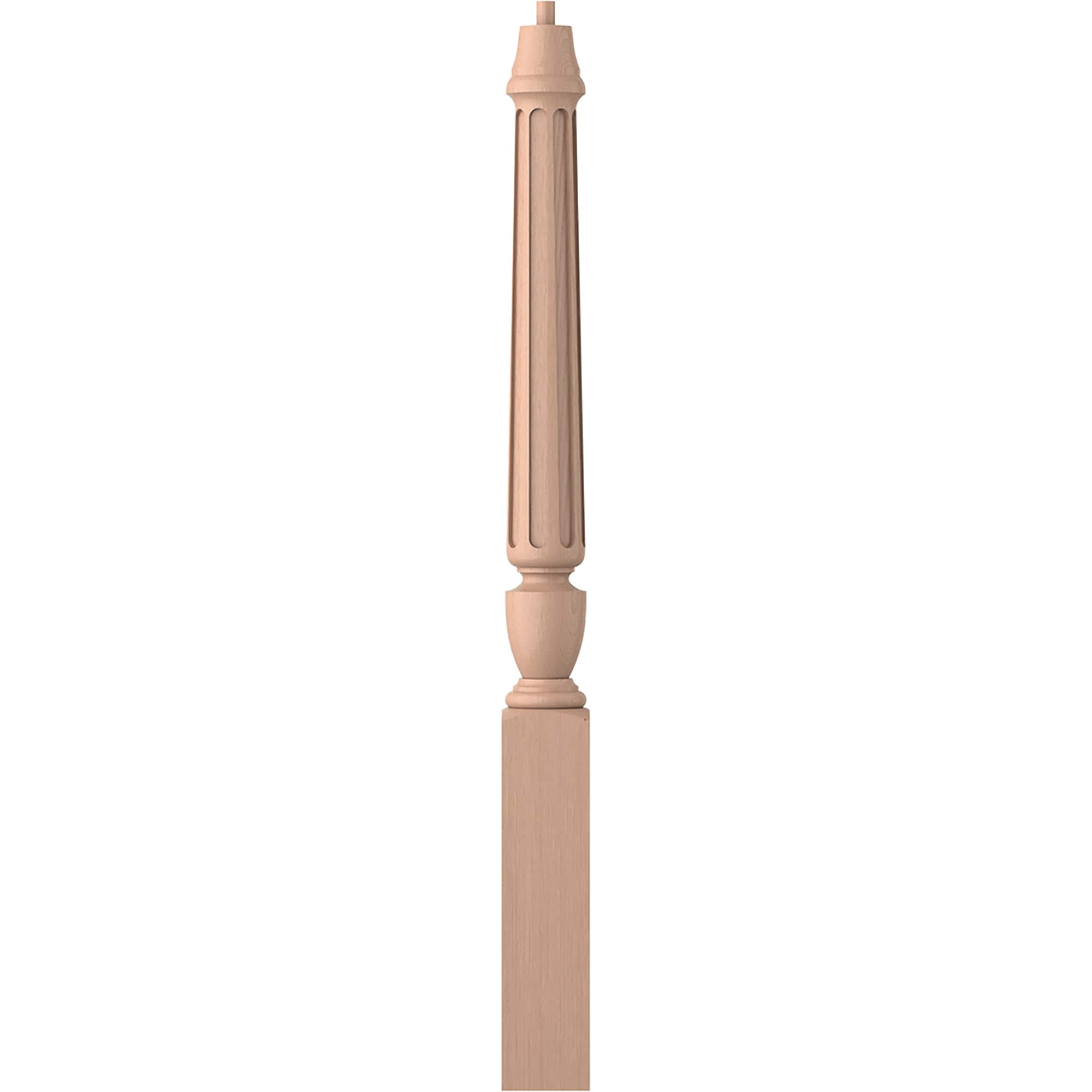 L.J. Smith Stair Systems LJF-3010-HM Regent 3.5-in x 43-in Unfinished Hard maple Starting Stair Newel Post