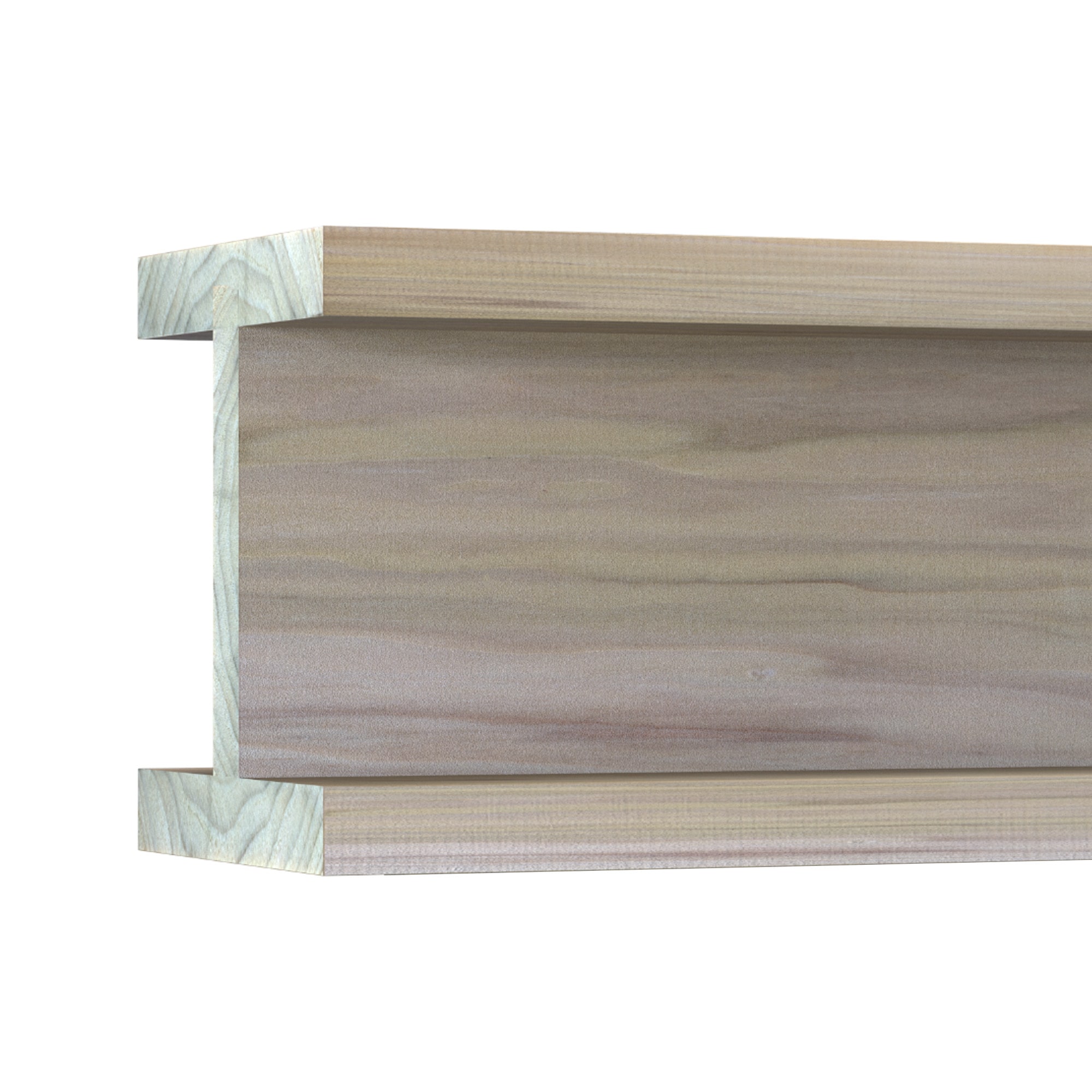 Ornamental Mouldings BEAMIB04-92PG5X5 5.5-in x 5.5-in x 92-in Natural Poplar Unfinished Wood H-Shaped Decorative Beam