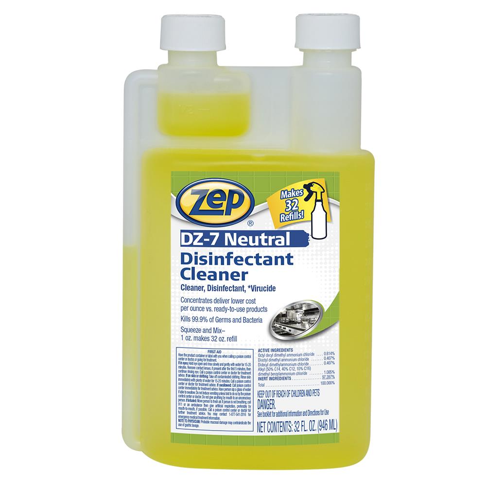 Zep Disinfectant 32fl oz Lemon Disinfectant Liquid AllPurpose Cleaner