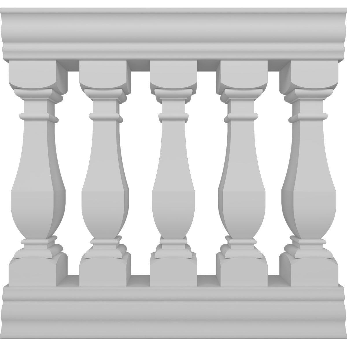 Ekena Millwork BALK38X036ACG FiberThane 3-Feet x 38-Inches Arcadian Fiberglass Deck Rail Kit
