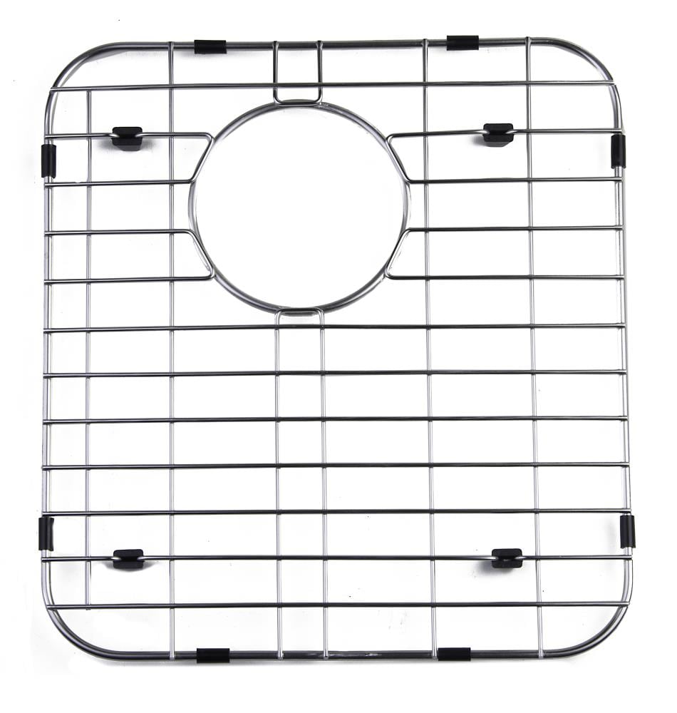 ALFI GR512R  brand 15-Inches x 13.75-Inches Back center Drain Stainless steel Sink grid