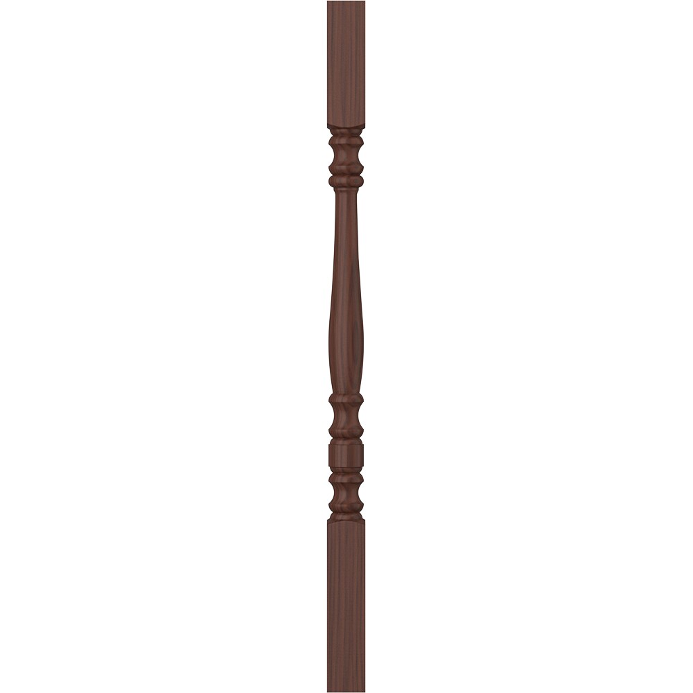 L.J. Smith Stair Systems S-5005-W 31 31-in x 1.75-in Unfinished Walnut Square Top Stair Baluster