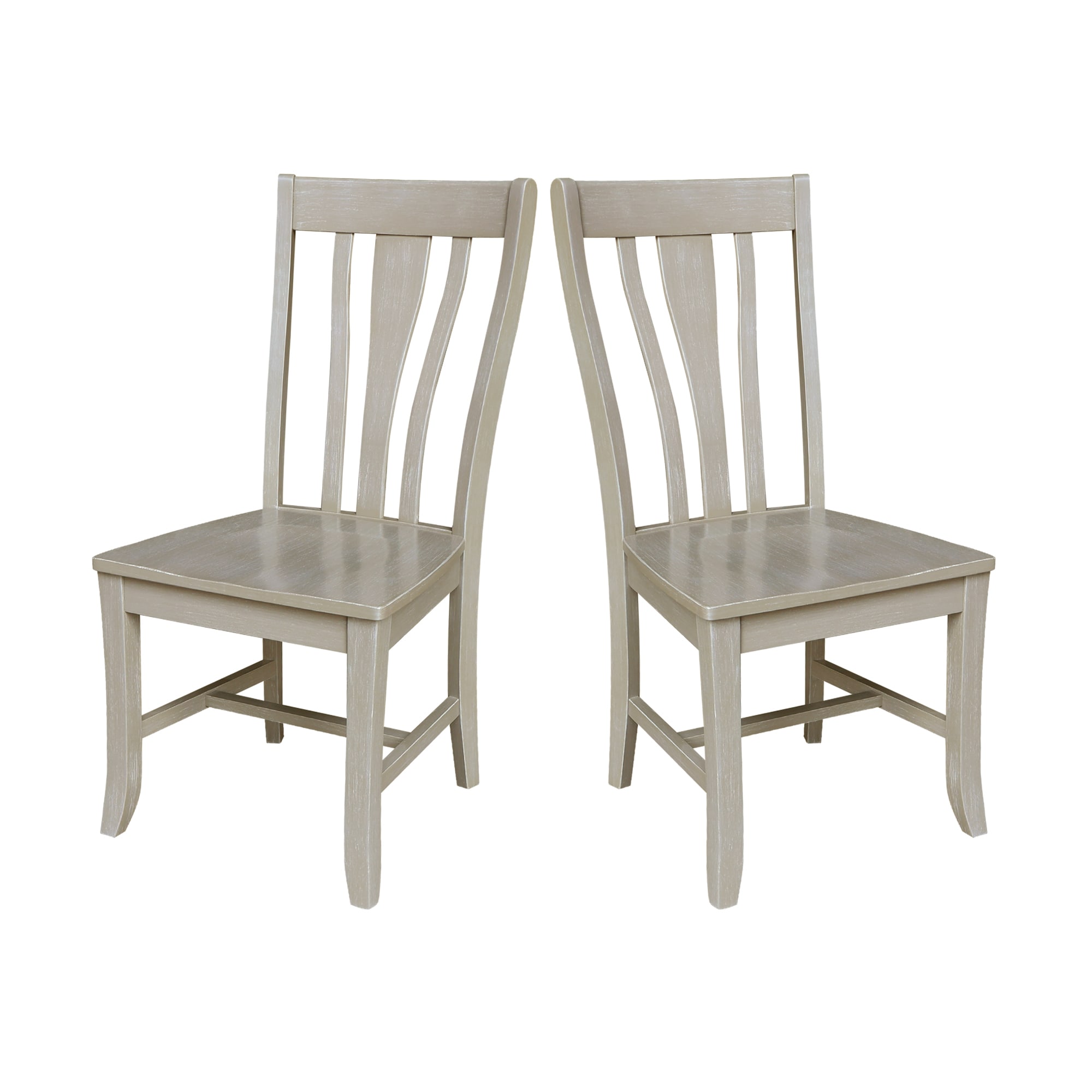 International Concepts CI91-50P Set of 2 Traditional Dining Side Chair (Wood Frame)
