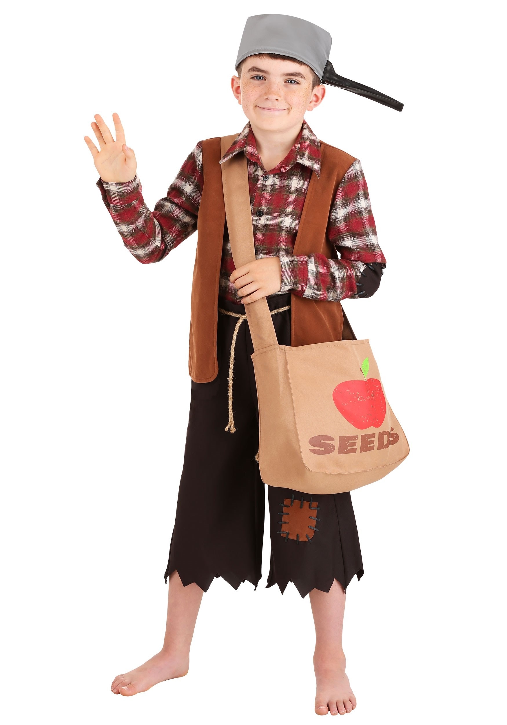 HalloweenCostumes.com FUN0371CH-XS FUN Costumes Johnny Appleseed Boy's Costume Historical Costumes X-Small